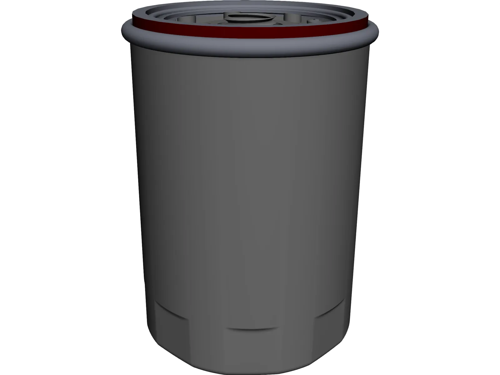 Oil Filter 3D Model