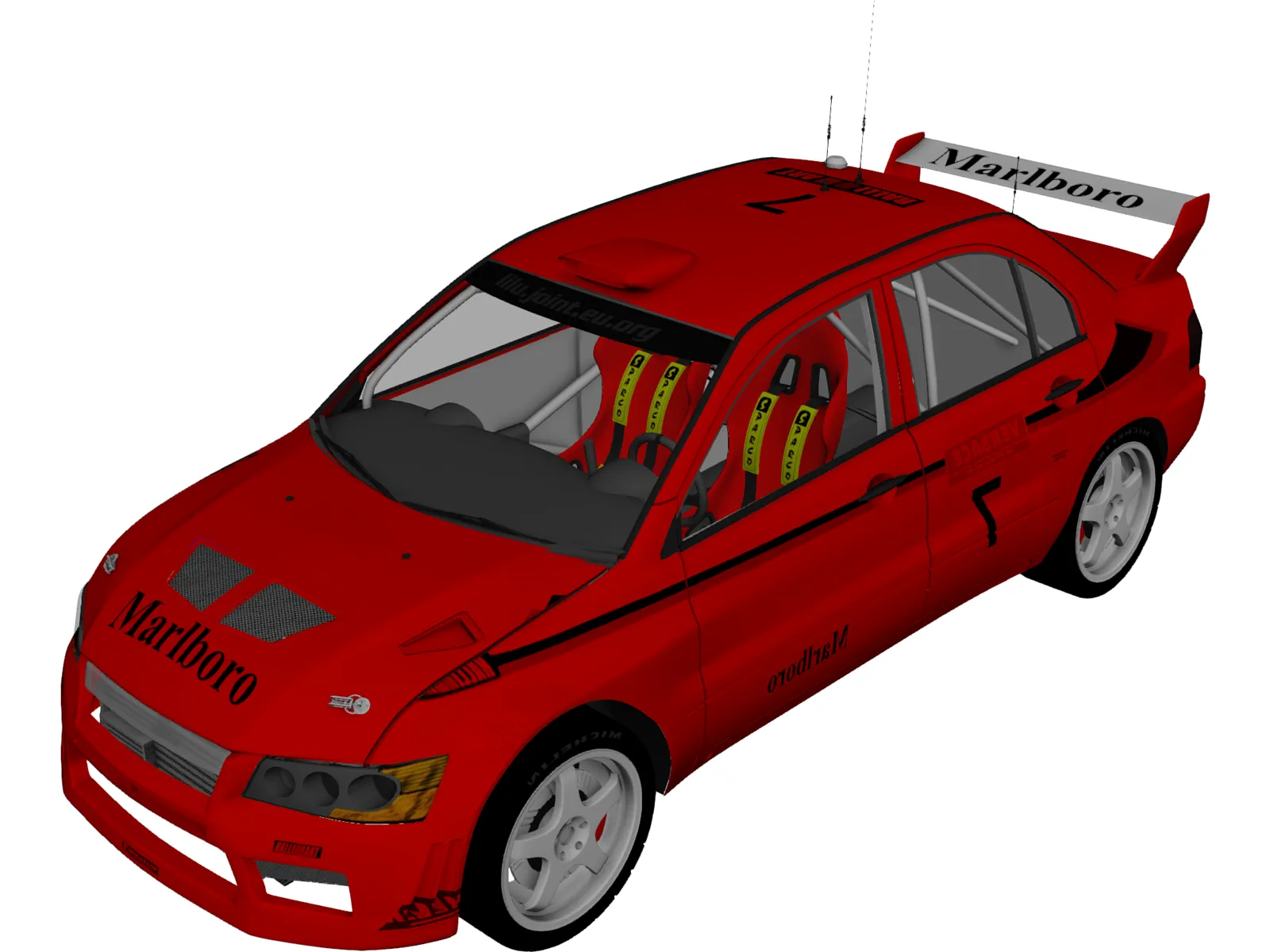 Mitsubishi Lancer WRC 3D Model