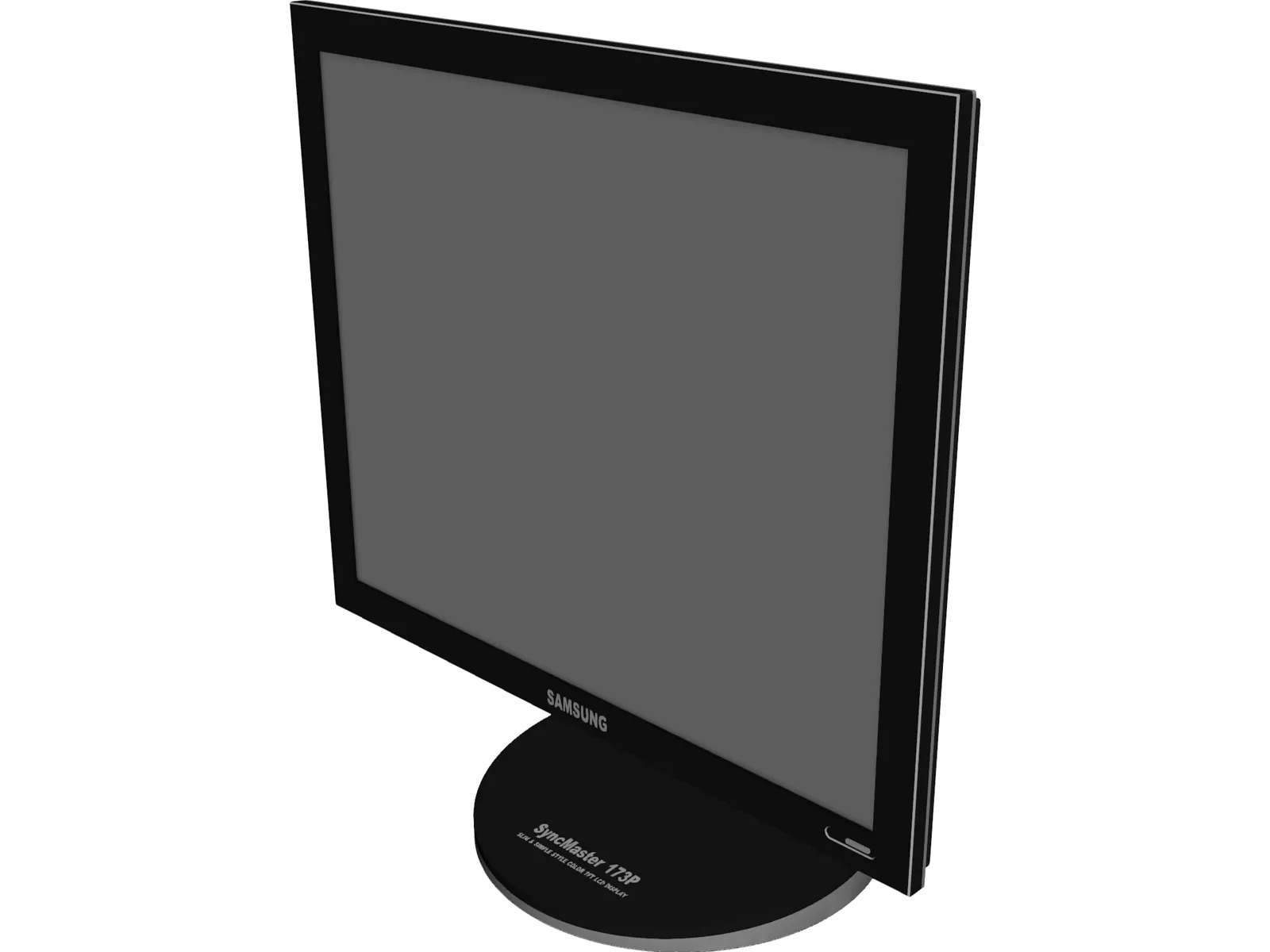 Samsung SyncMaster 173P Monitor 3D Model