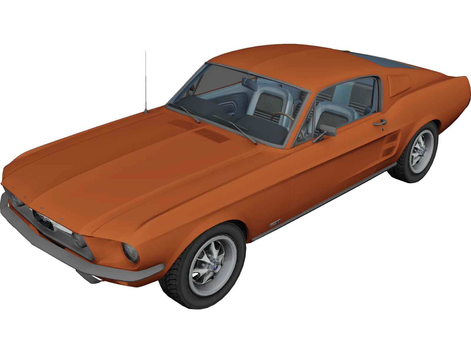 Ford Mustang Shelby GT500 3D Model