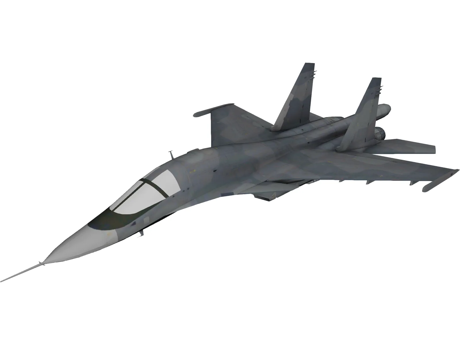 Sukhoi Su-34 Fullback 3D Model