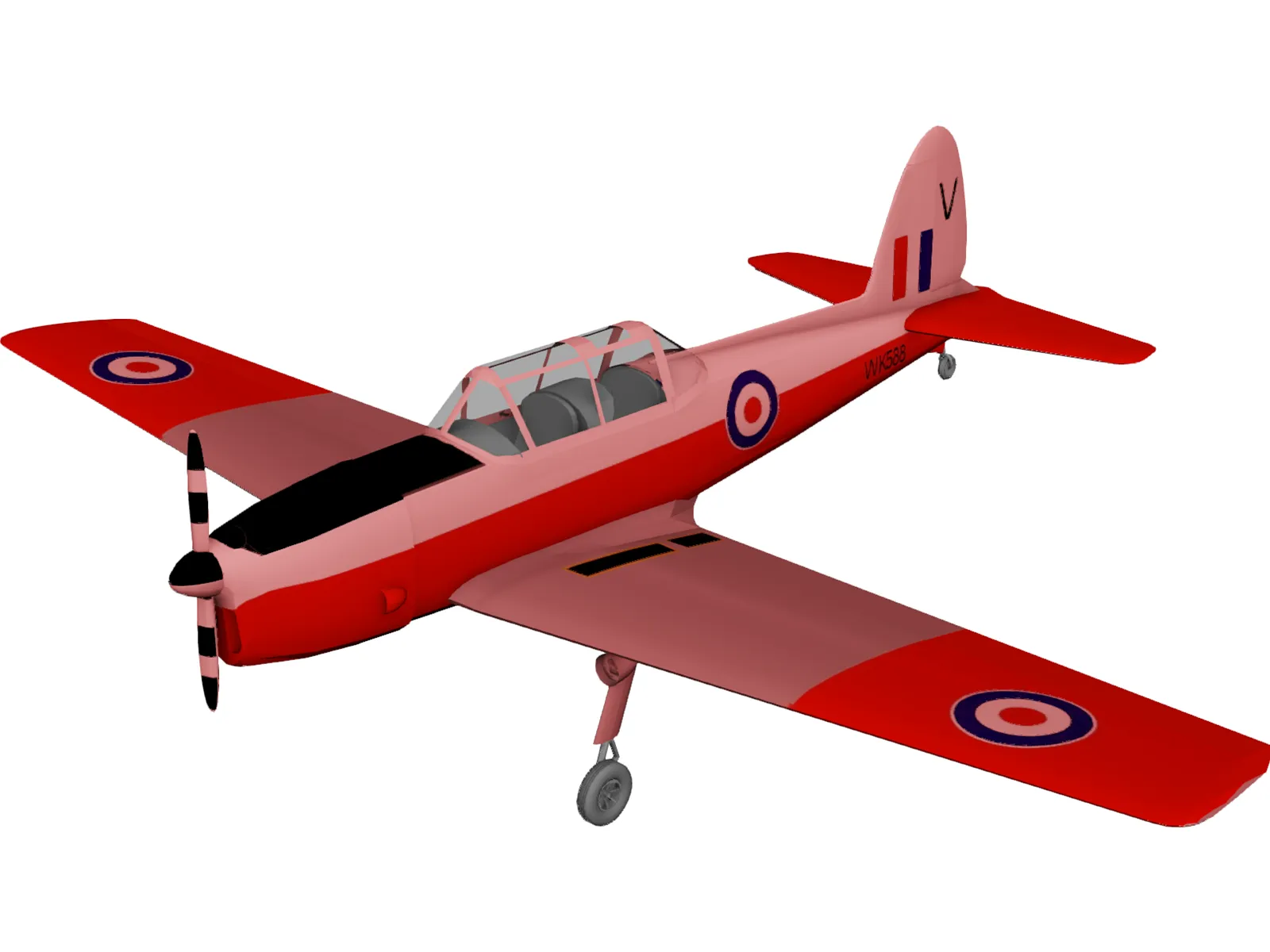 de Havilland Canada DHC-1 Chipmunk 3D Model