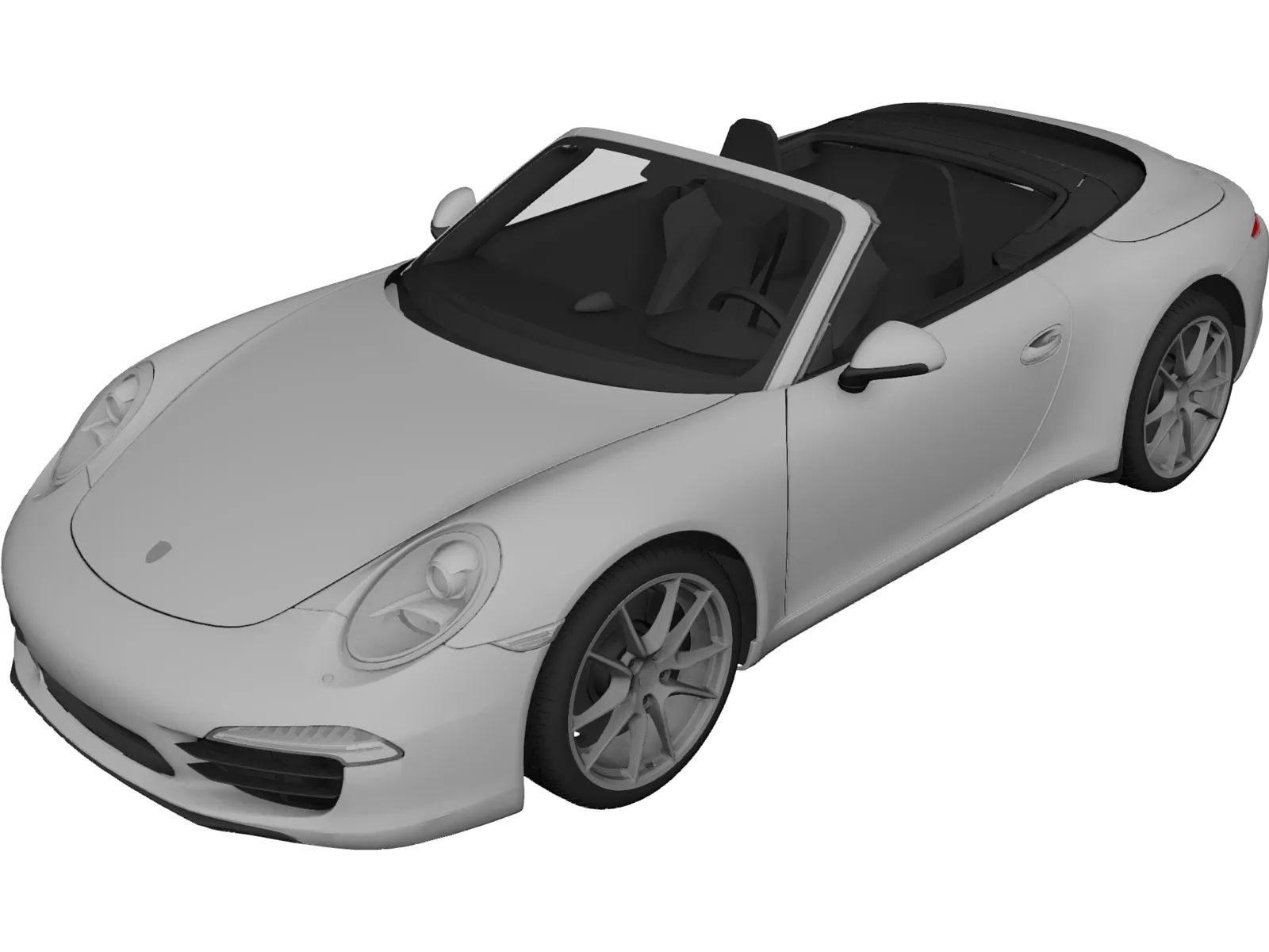 Porsche 911 991 Carrera Cabriolet (2012) 3D Model