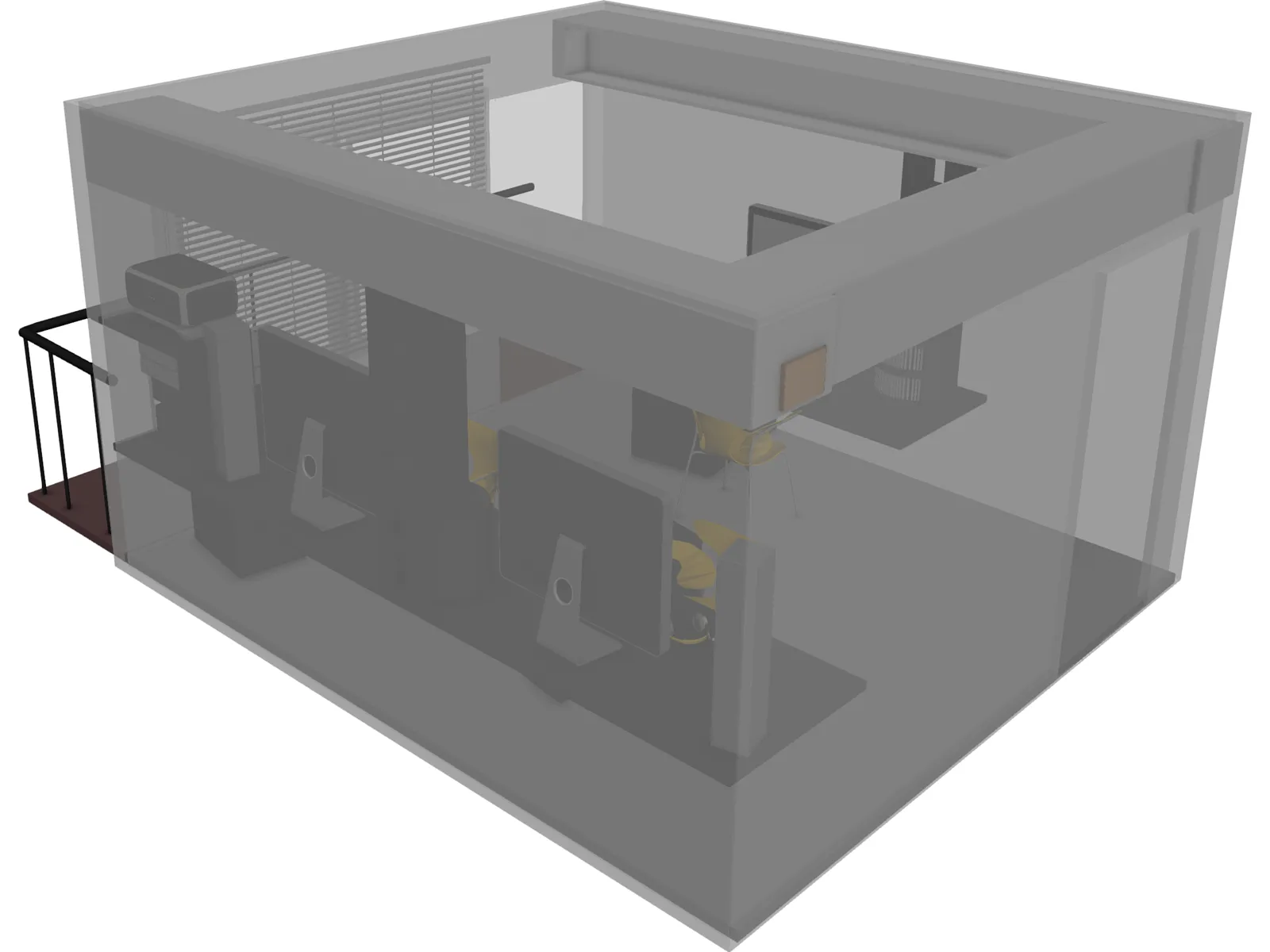 Office Small Design Studio 3D Model