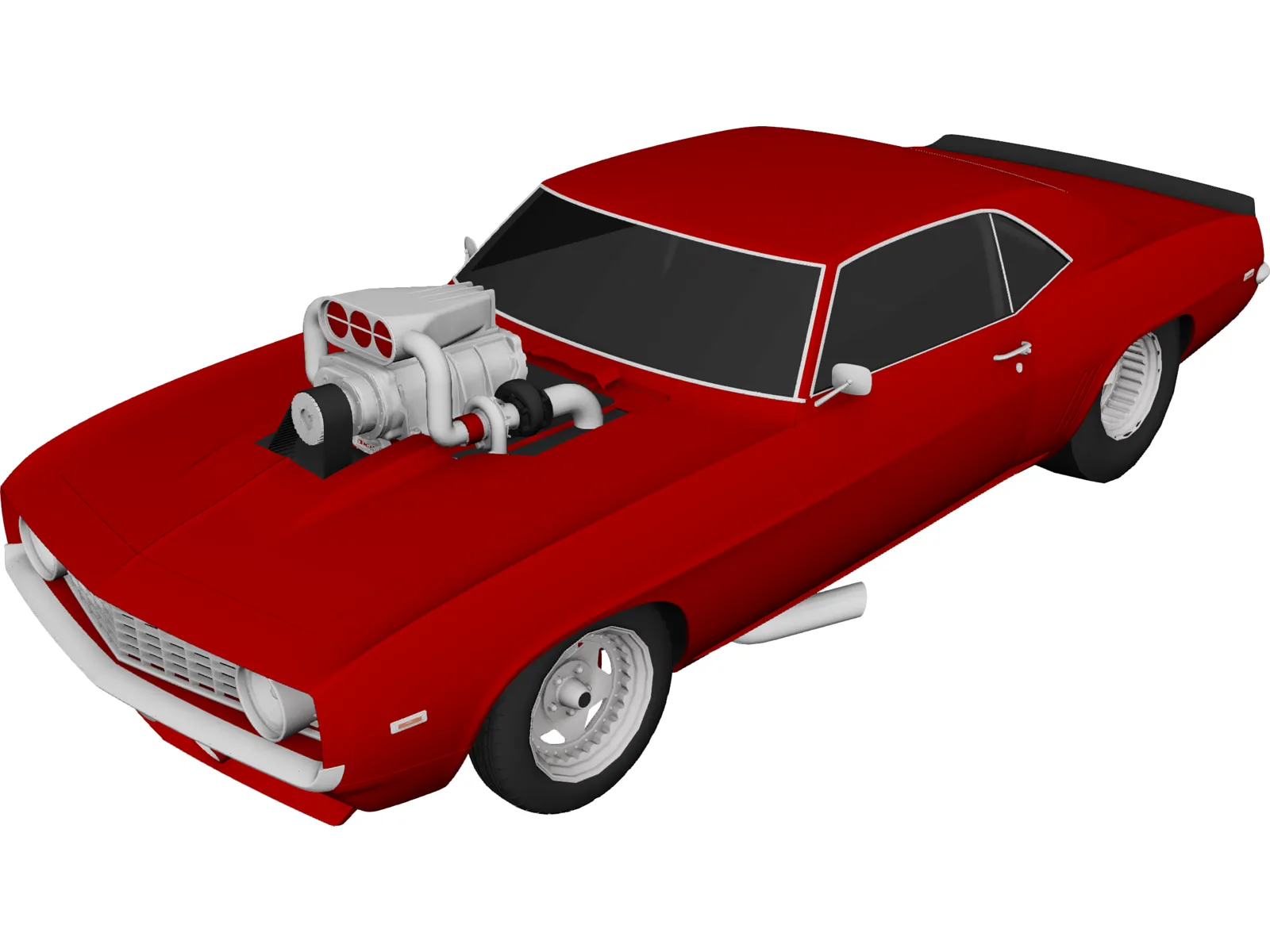 Chevrolet Camaro Pro Drag 3D Model