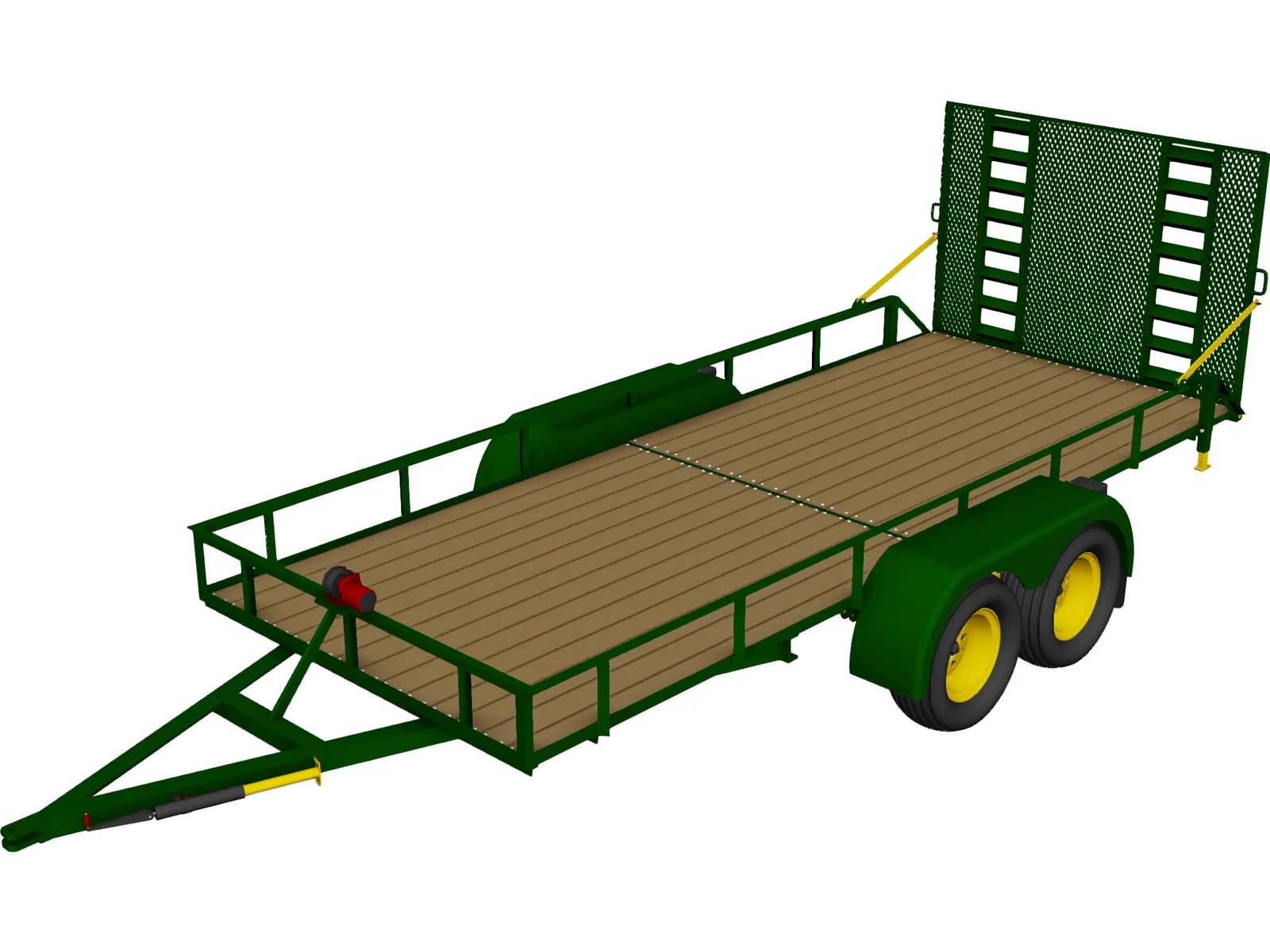 Utility Tailer 3D Model