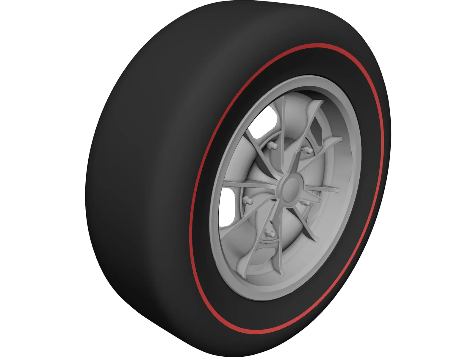 Dodge Charger Mark I Wheel 3D Model