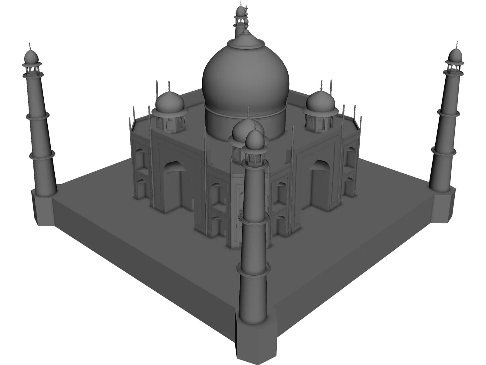 Taj Mahal 3D Model