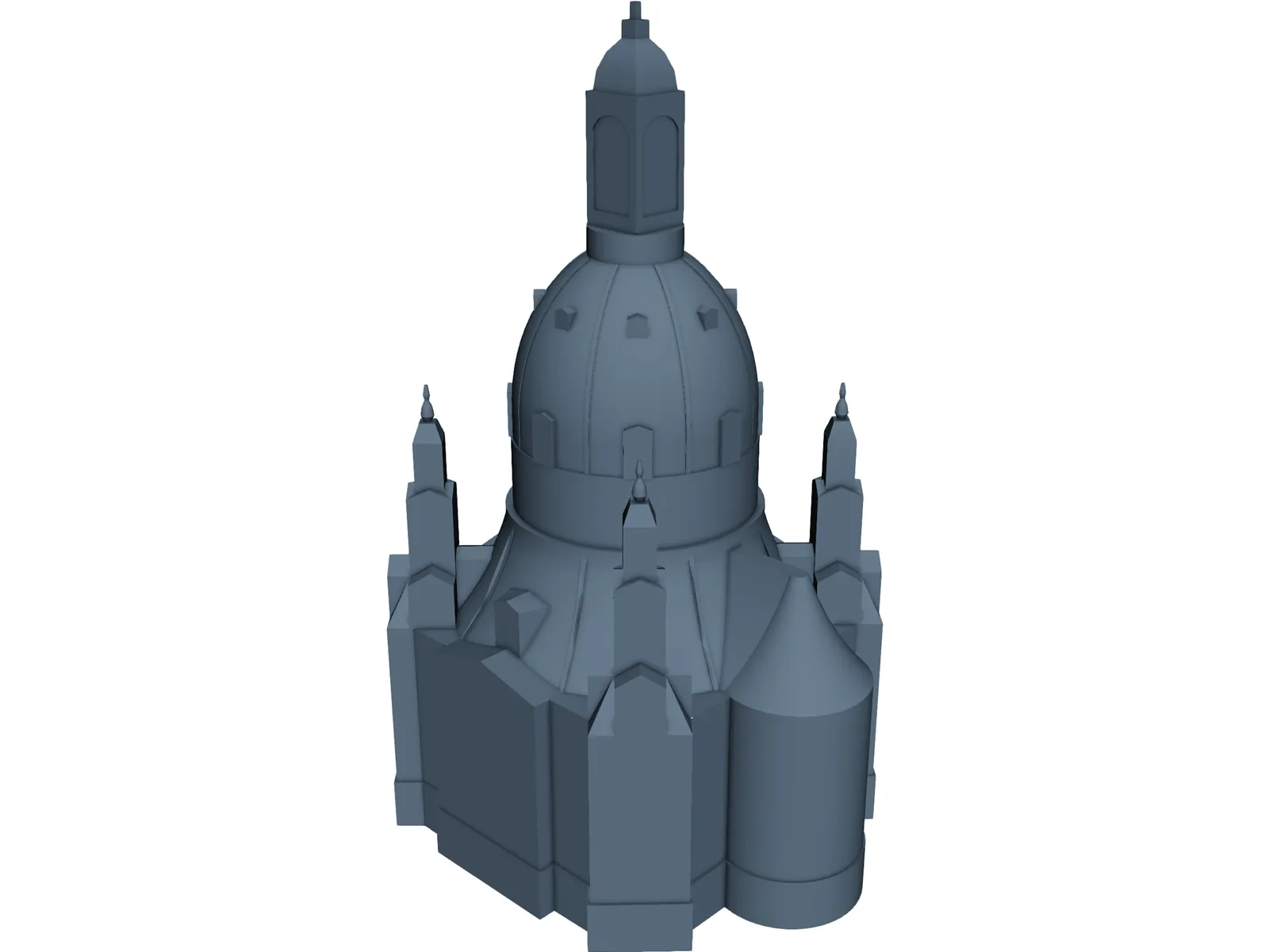 Frauenkirche Dresden 3D Model