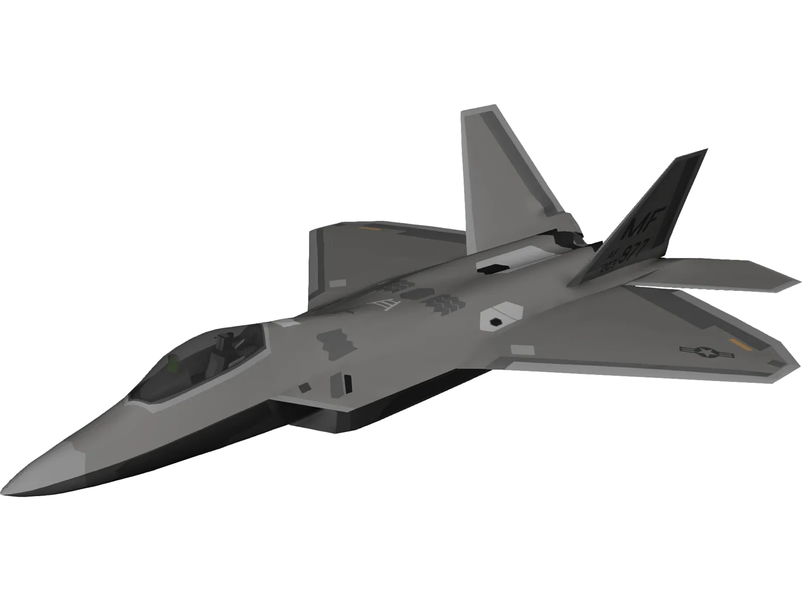 F-22 Raptor 3D Model