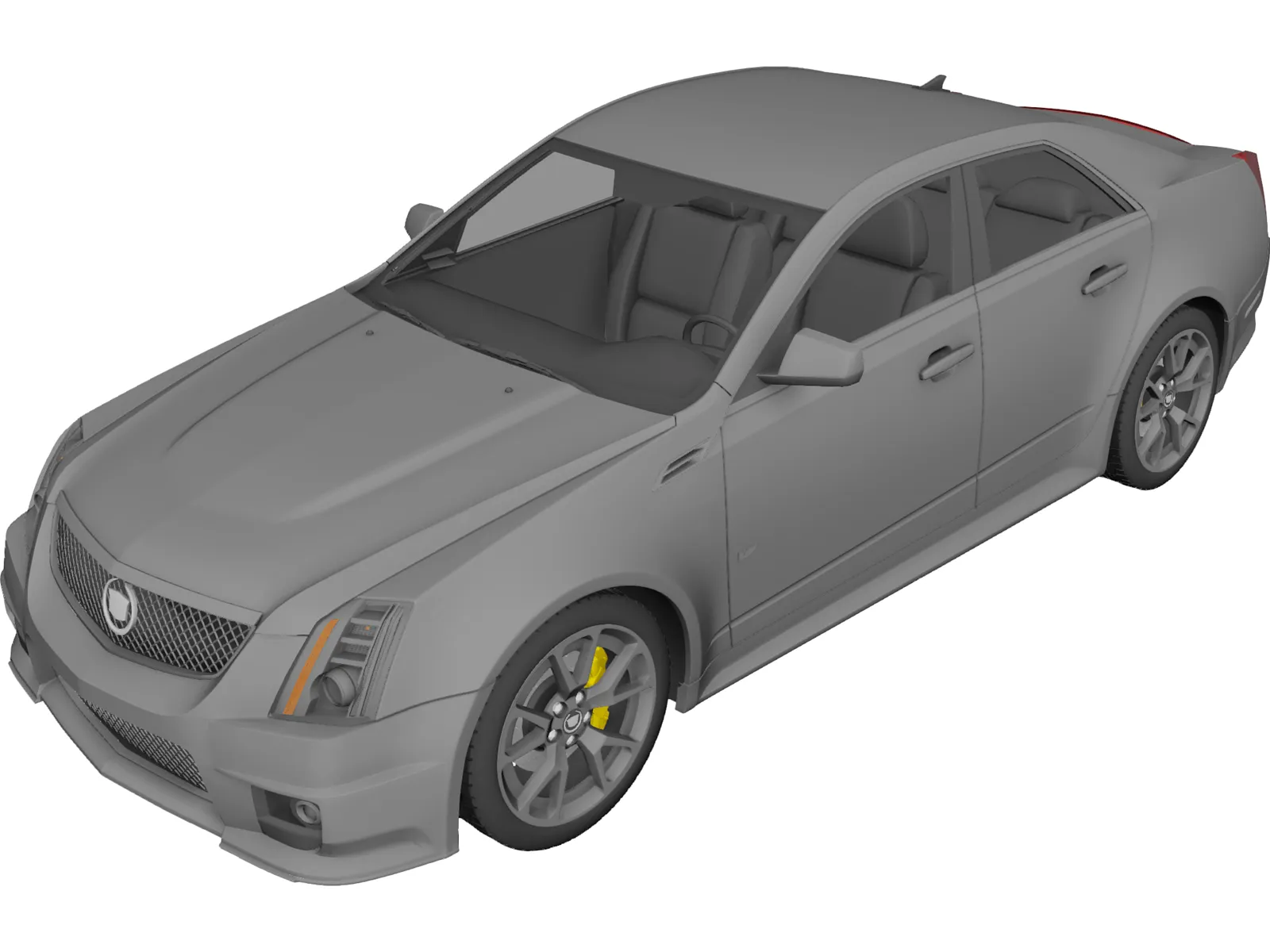 Cadillac CTS-V (2009) 3D Model