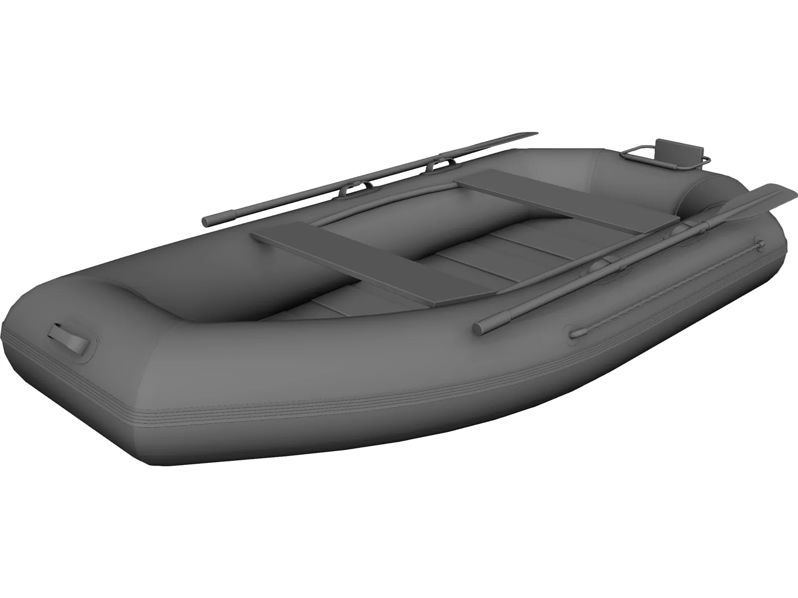 Inflatable Boat 3D Model