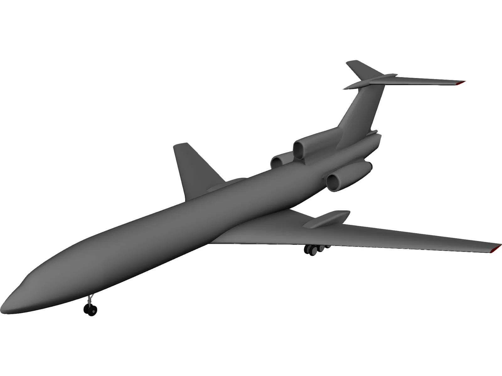 Tupolev Tu-154 3D Model