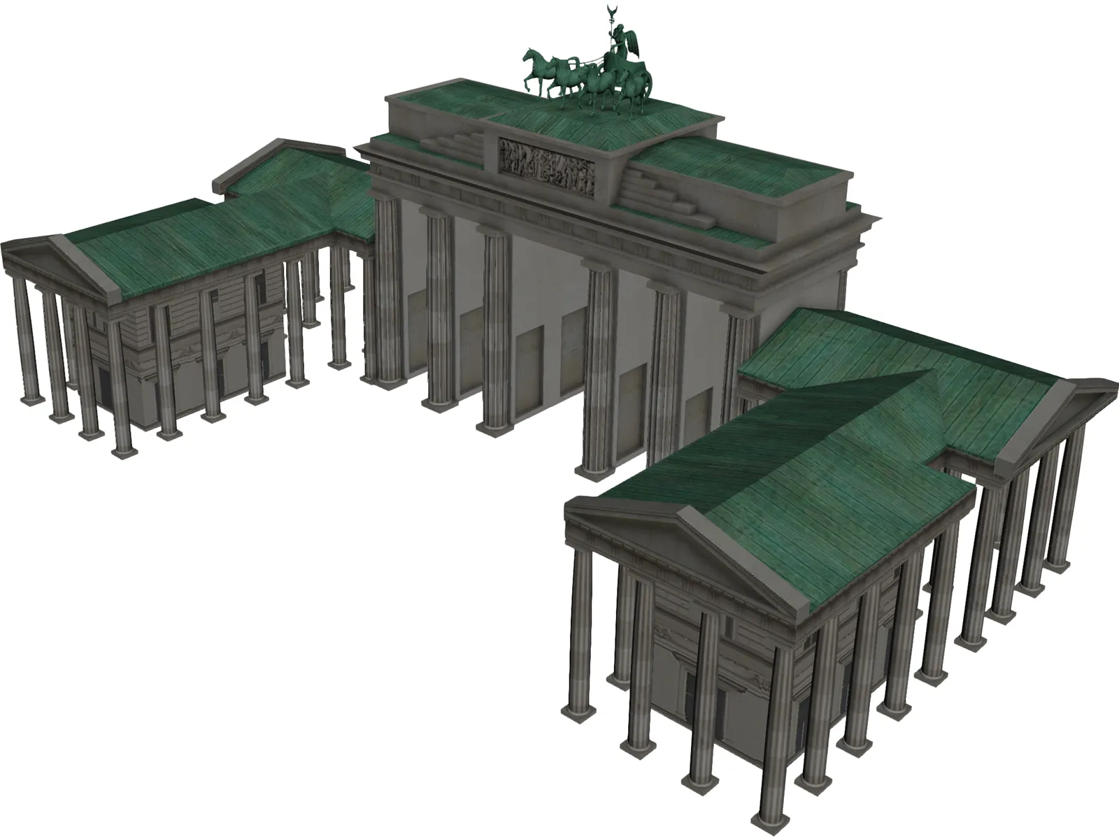 Brandenburg Gate Berlin 3D Model