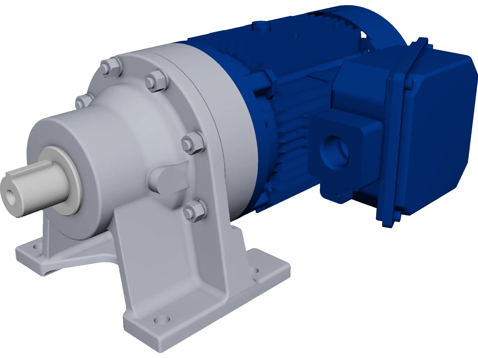 Electric Motor 1.5hp 3D Model