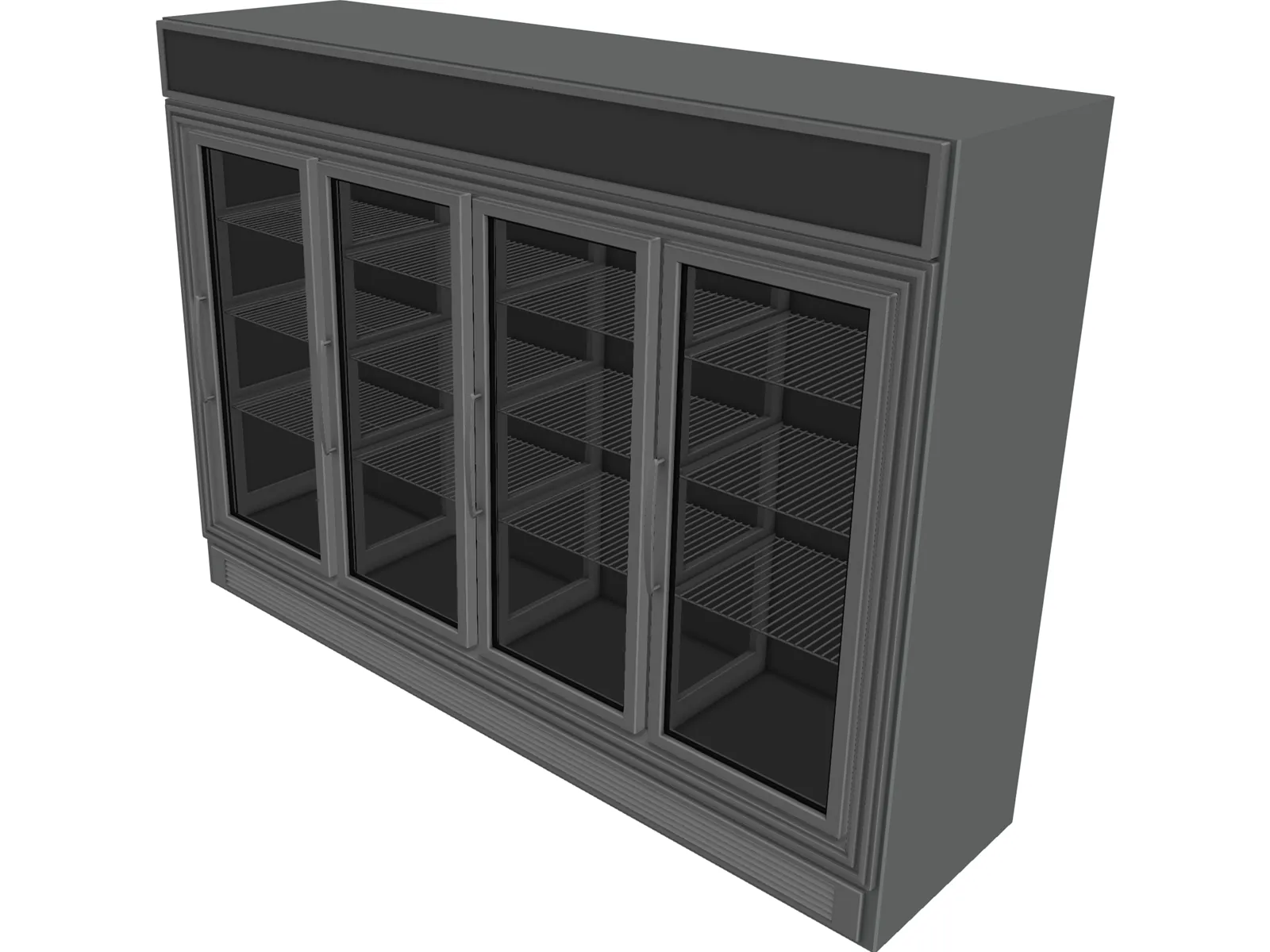 Store Fridge 3D Model