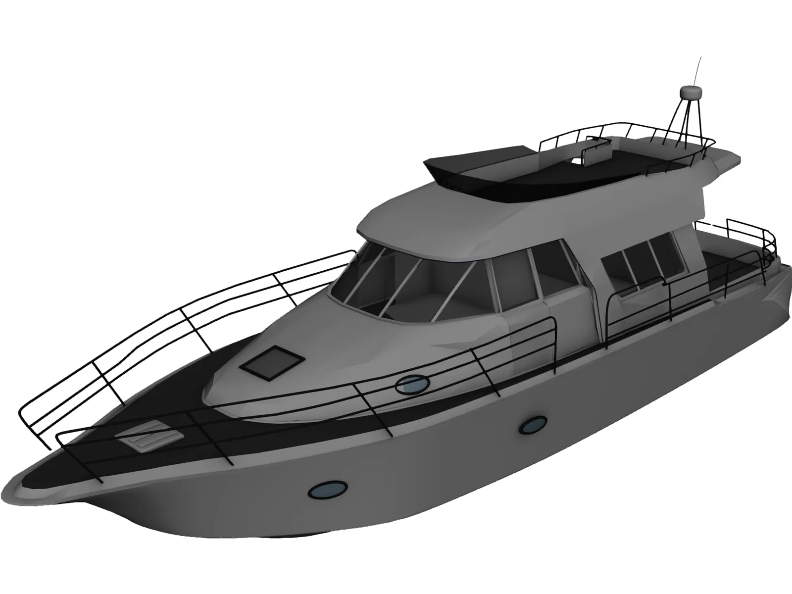 Yacht 3D Model