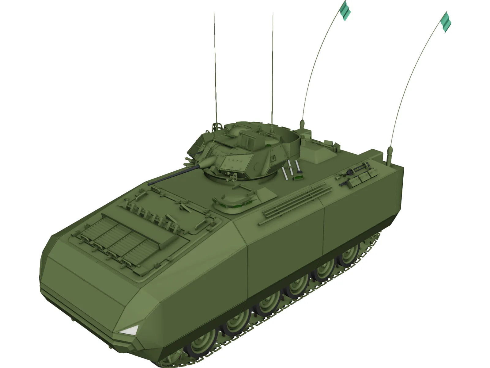 Tank Pakistan Talha 3D Model