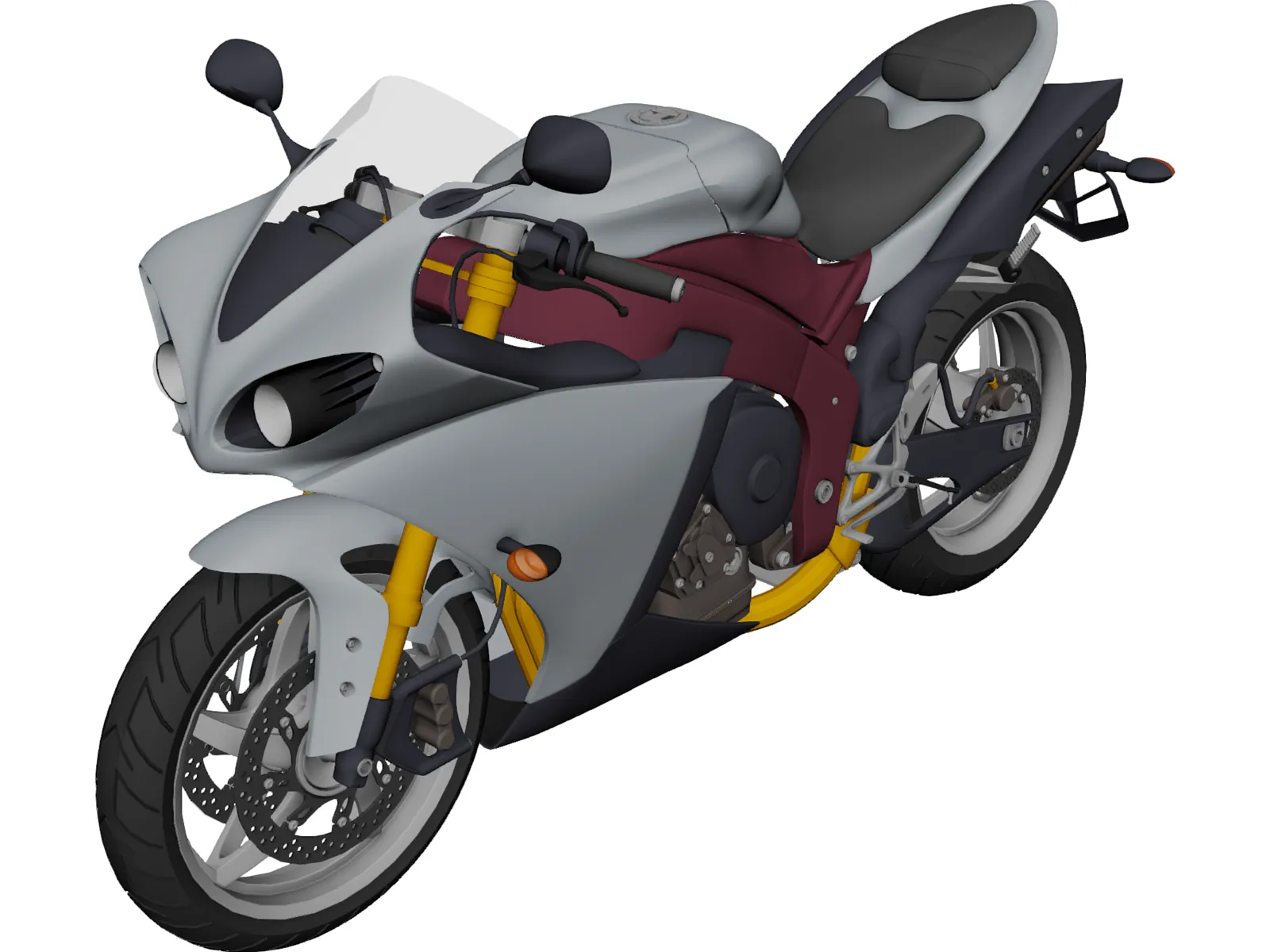 Yamaha R1 3D Model