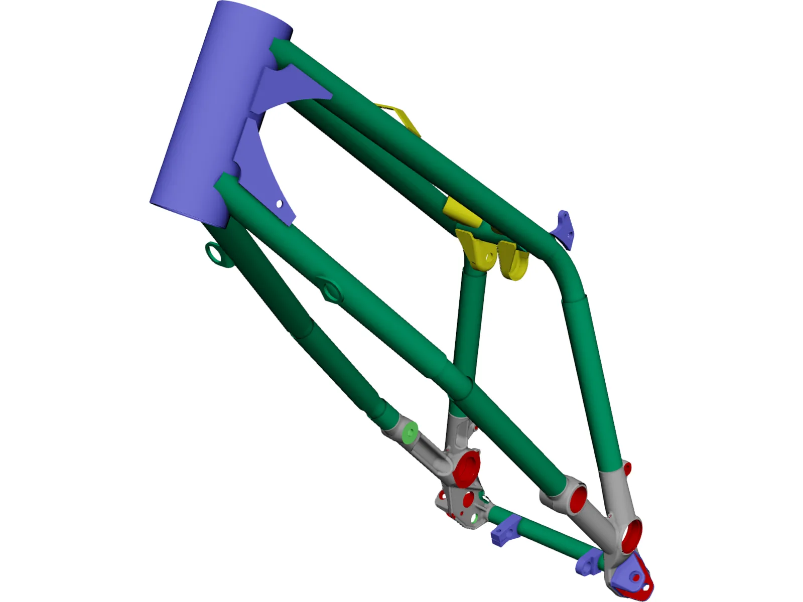 BMW G450X Frame (2009) 3D Model