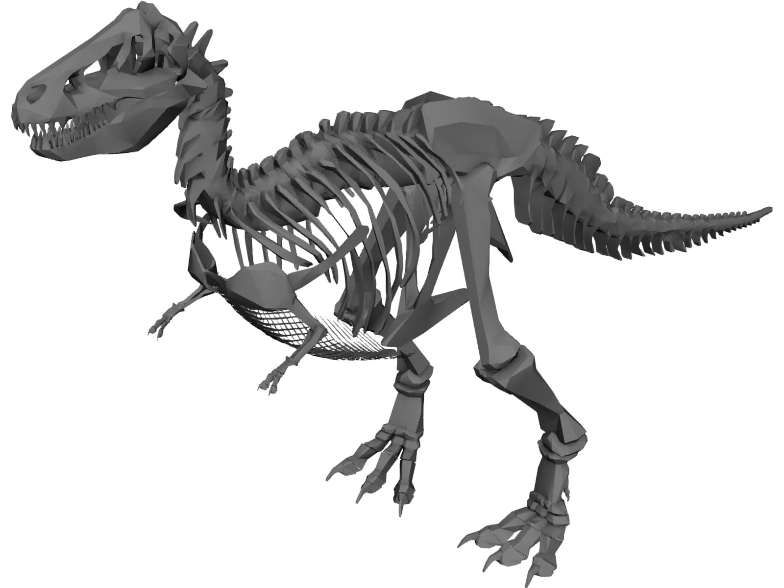 T-Rex Skeleton 3D Model