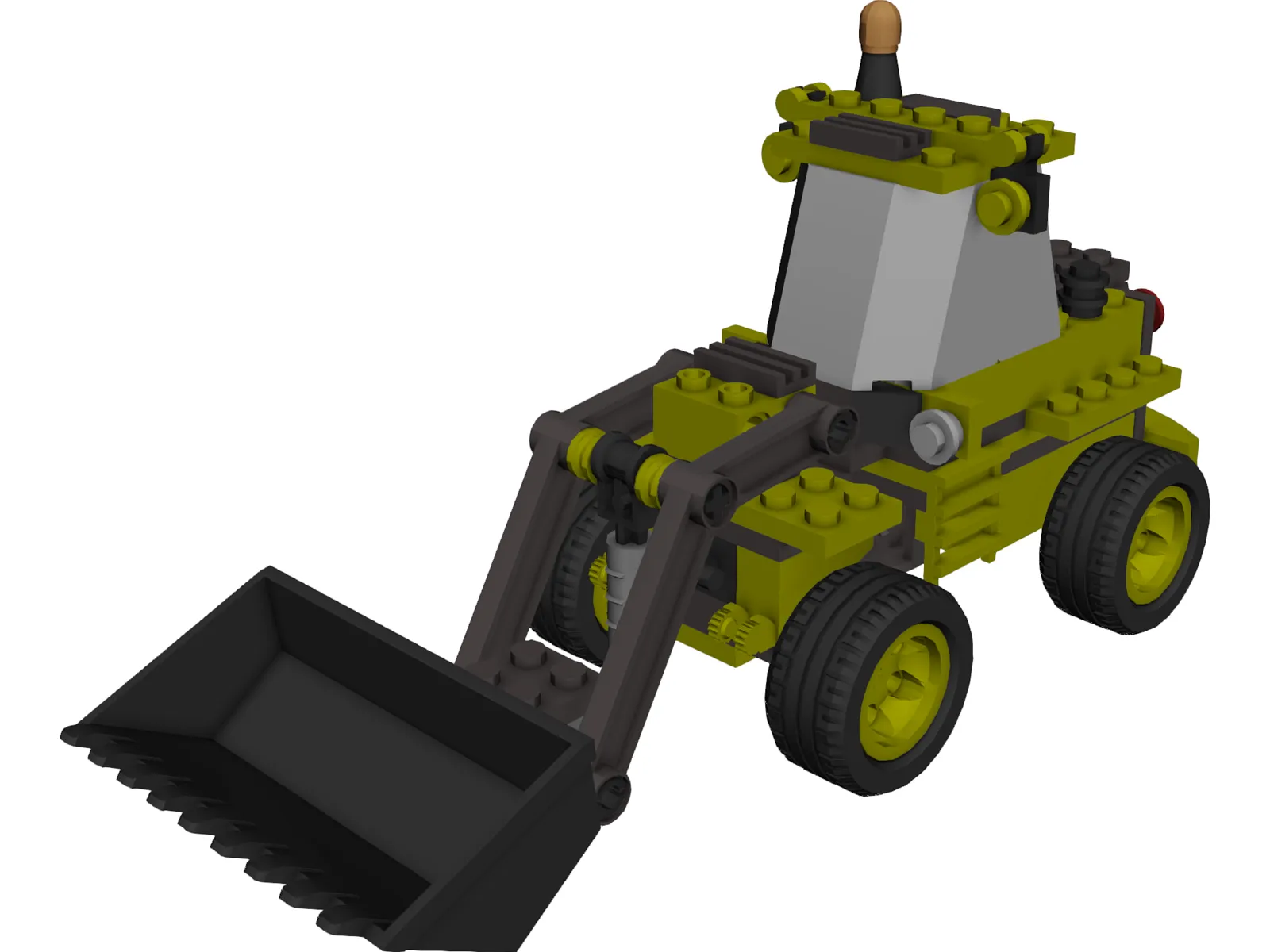 Lego Excavator 3D Model