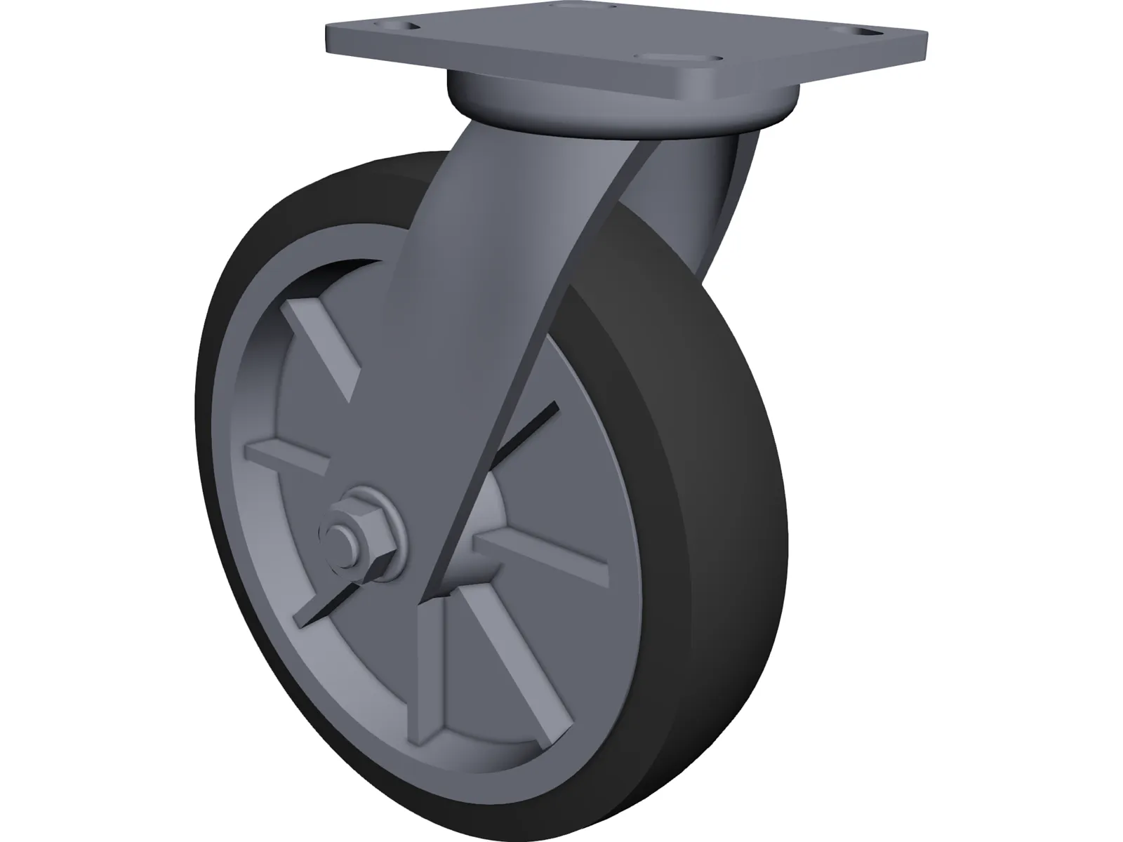 Caster Wheel 3D Model