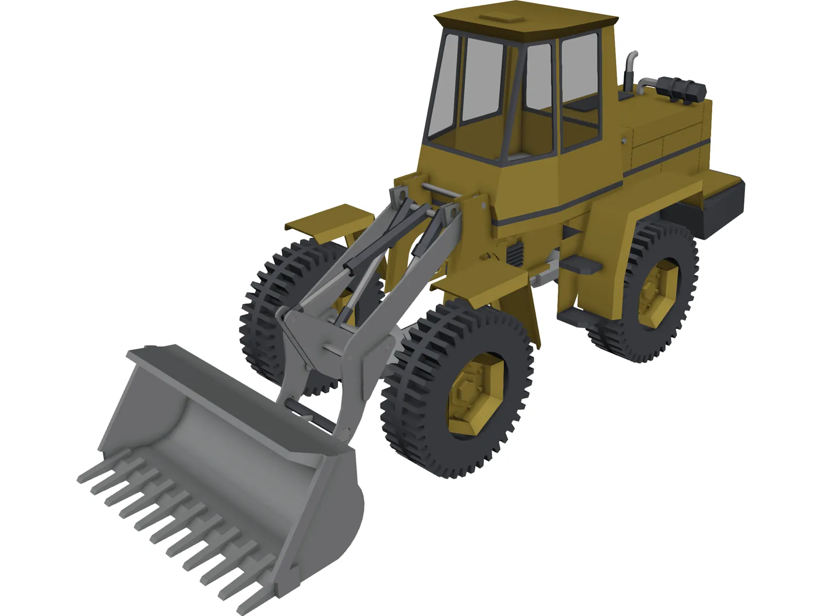 Wheel Loader 3D Model