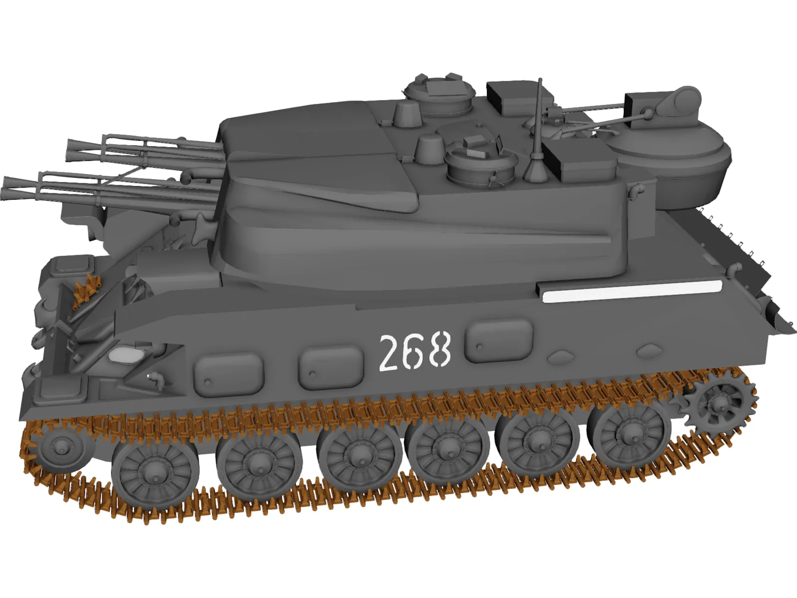 ZSU-23-4 Shilka 3D Model