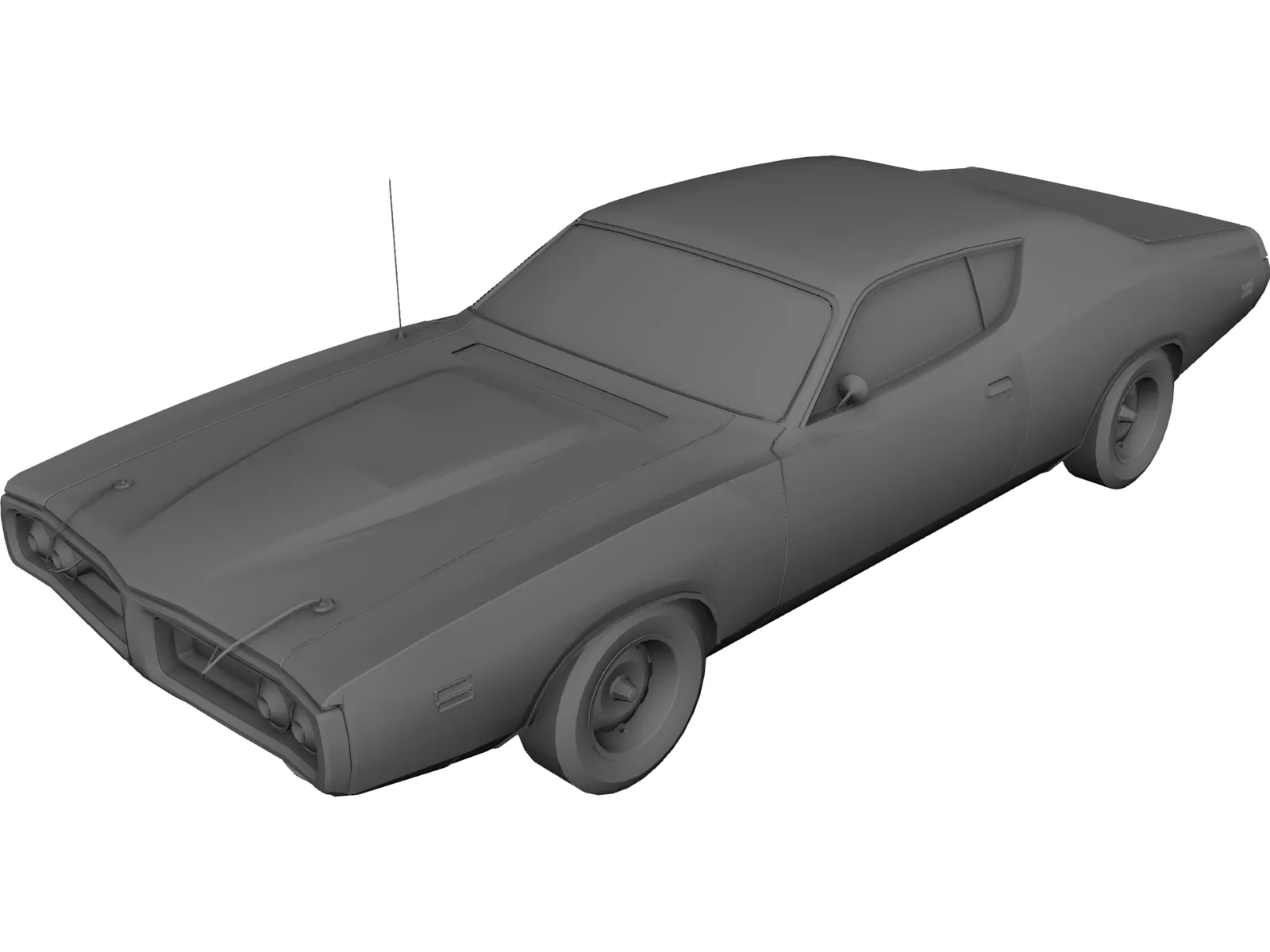 Dodge Charger 440 Magnum (1973) 3D Model