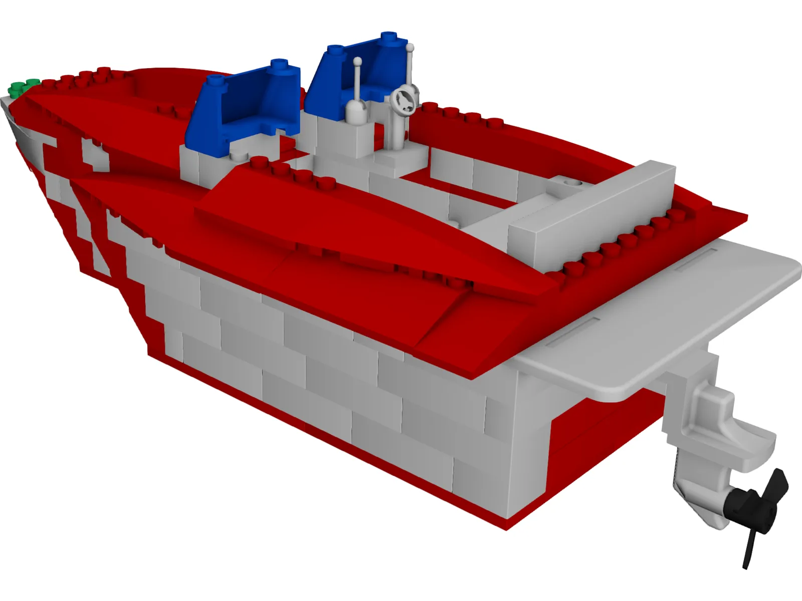 Lego Yacht 3D Model