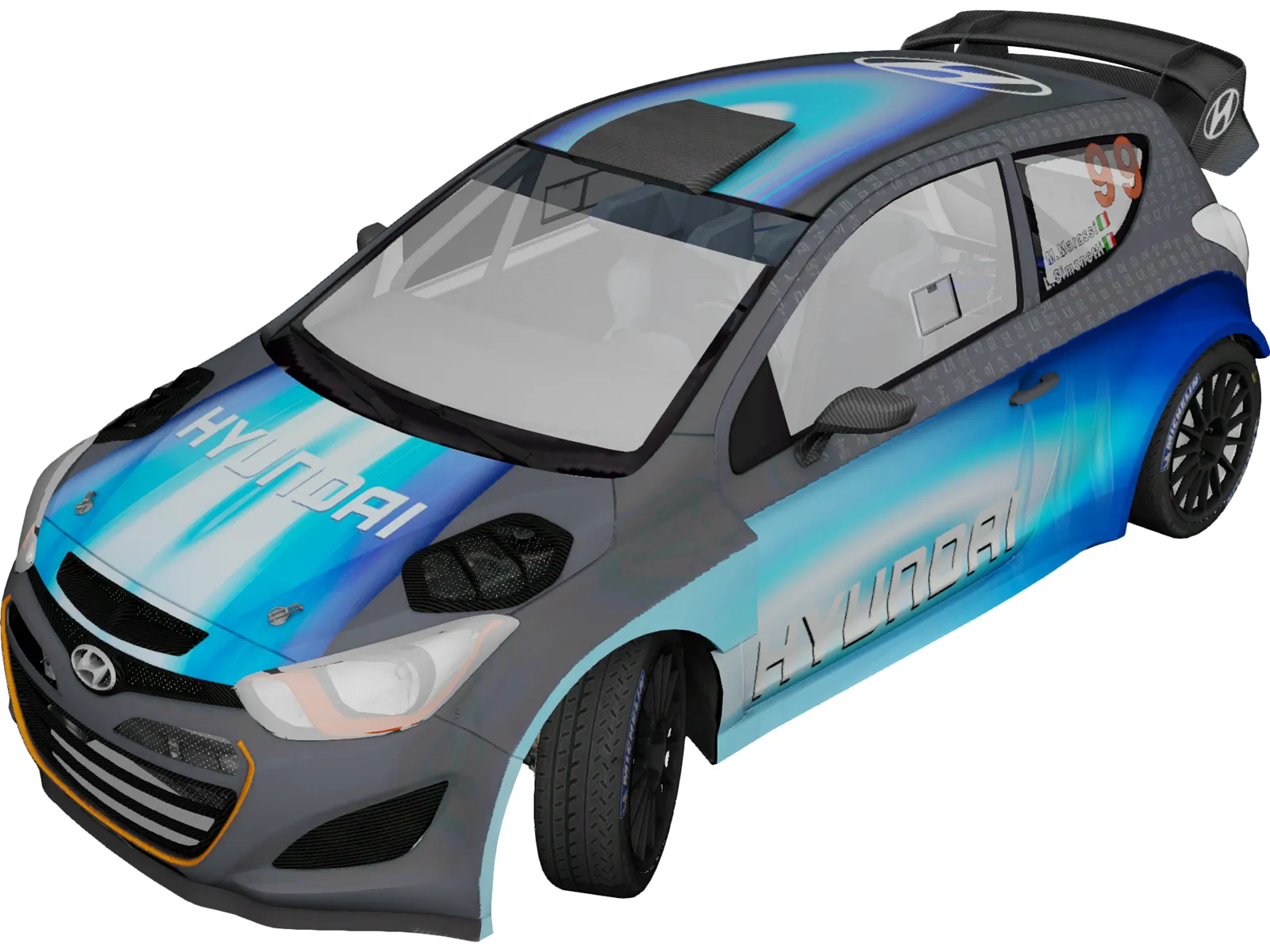 Hyundai i20 WRC (2013) 3D Model