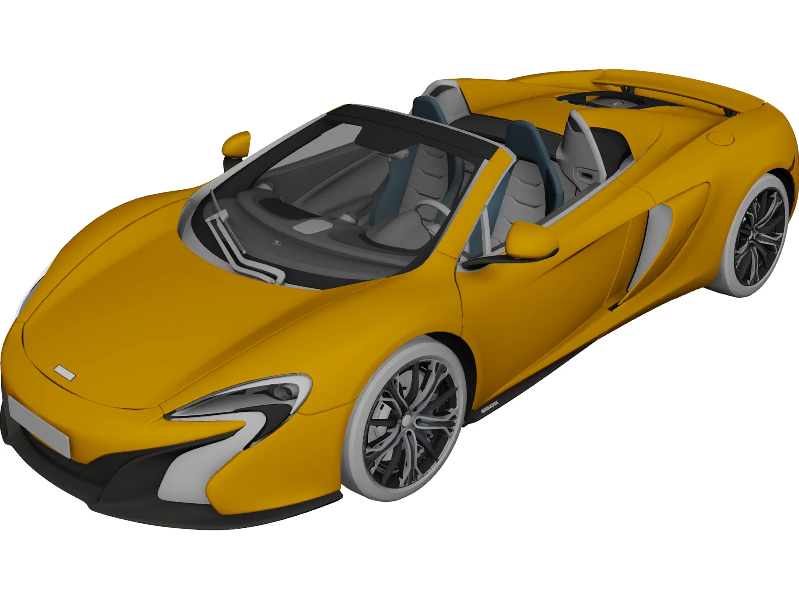 McLaren 650S Spider (2014) 3D Model