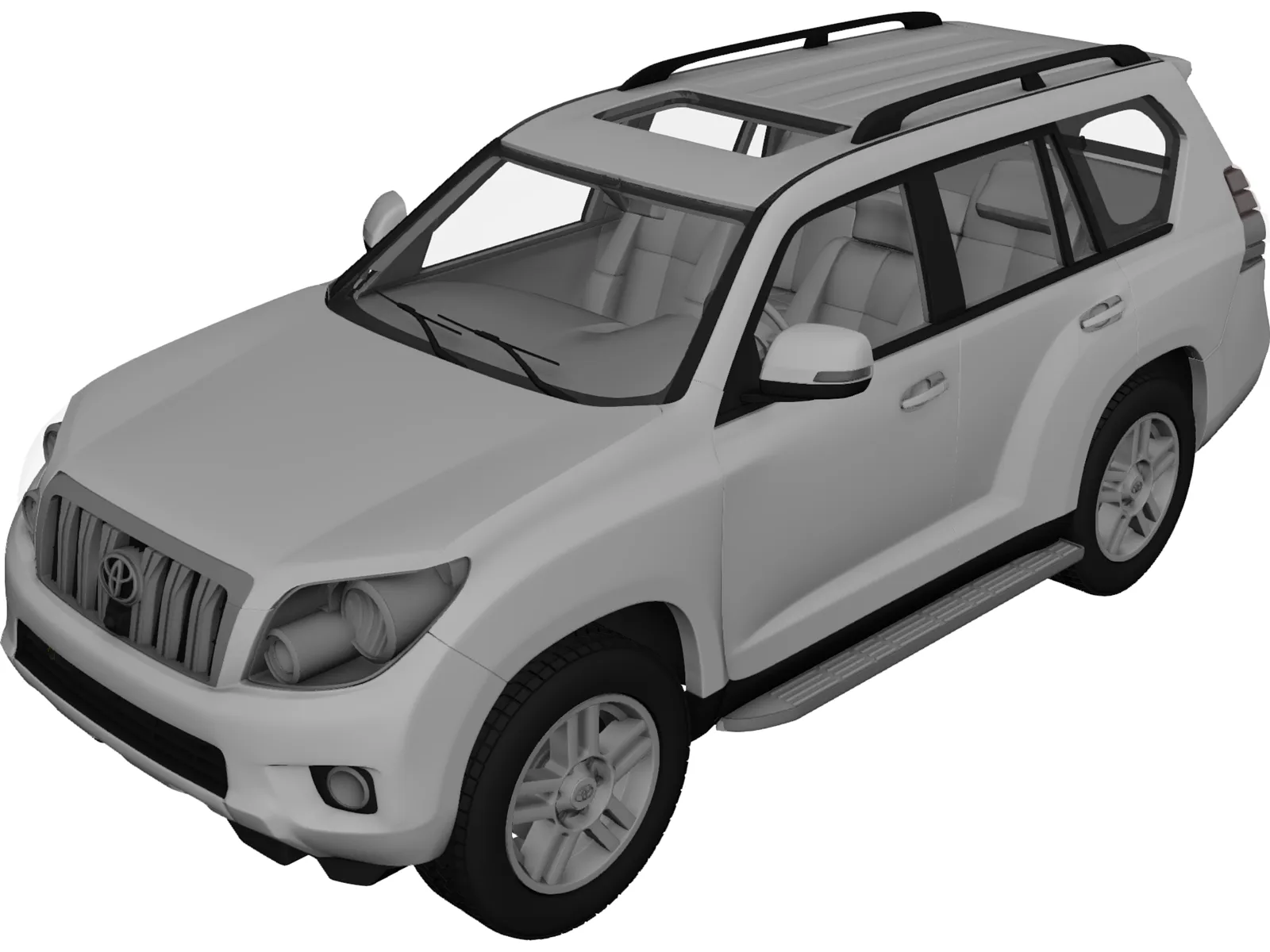 Toyota Land Cruiser Prado (2010) 3D Model