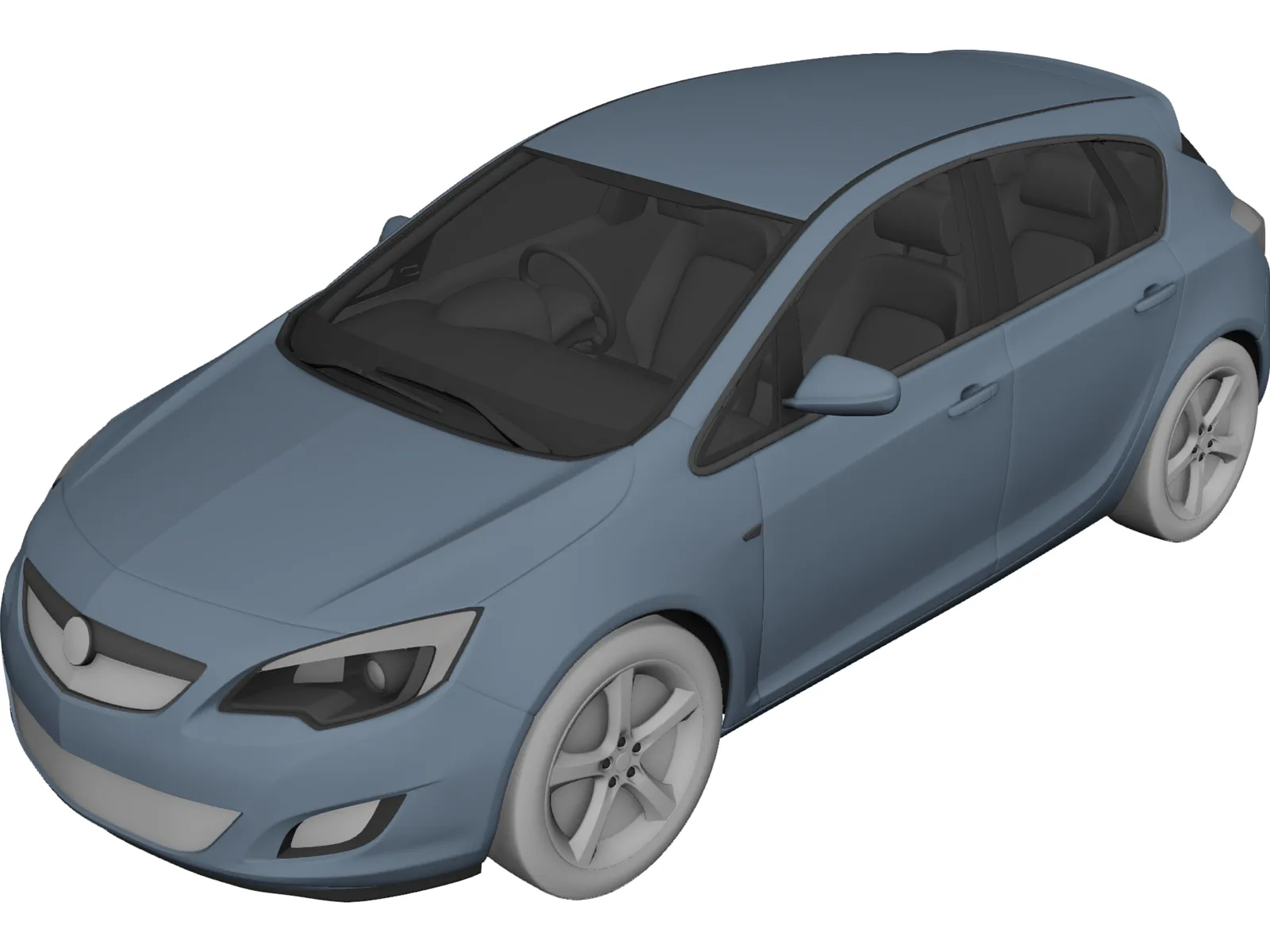 Opel Astra (2011) 3D Model