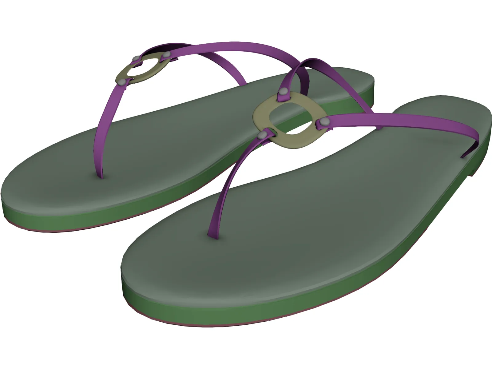 Ring Sandals 3D Model