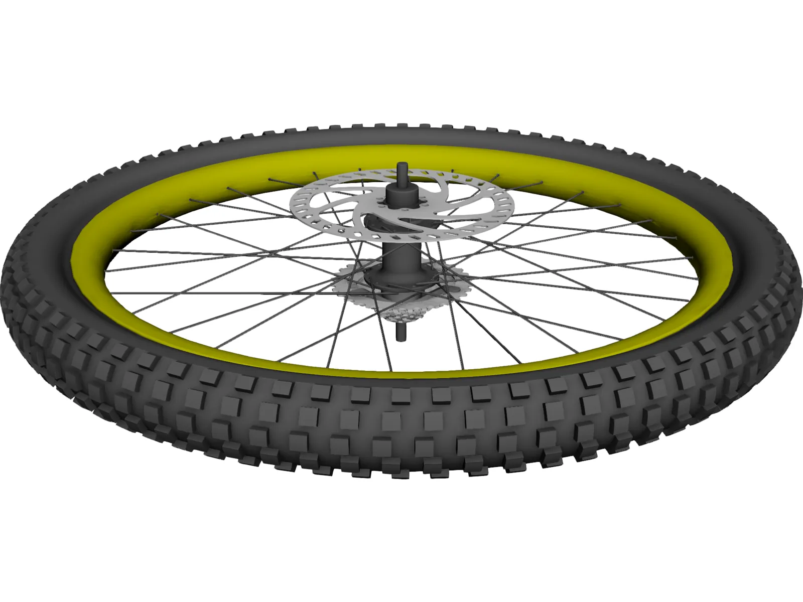 MTB Wheel 3D Model