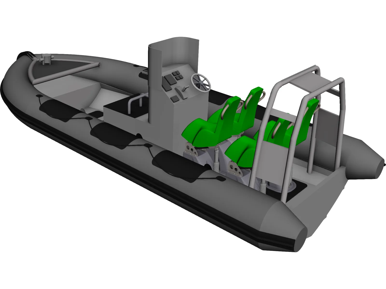 RHIB 3D Model