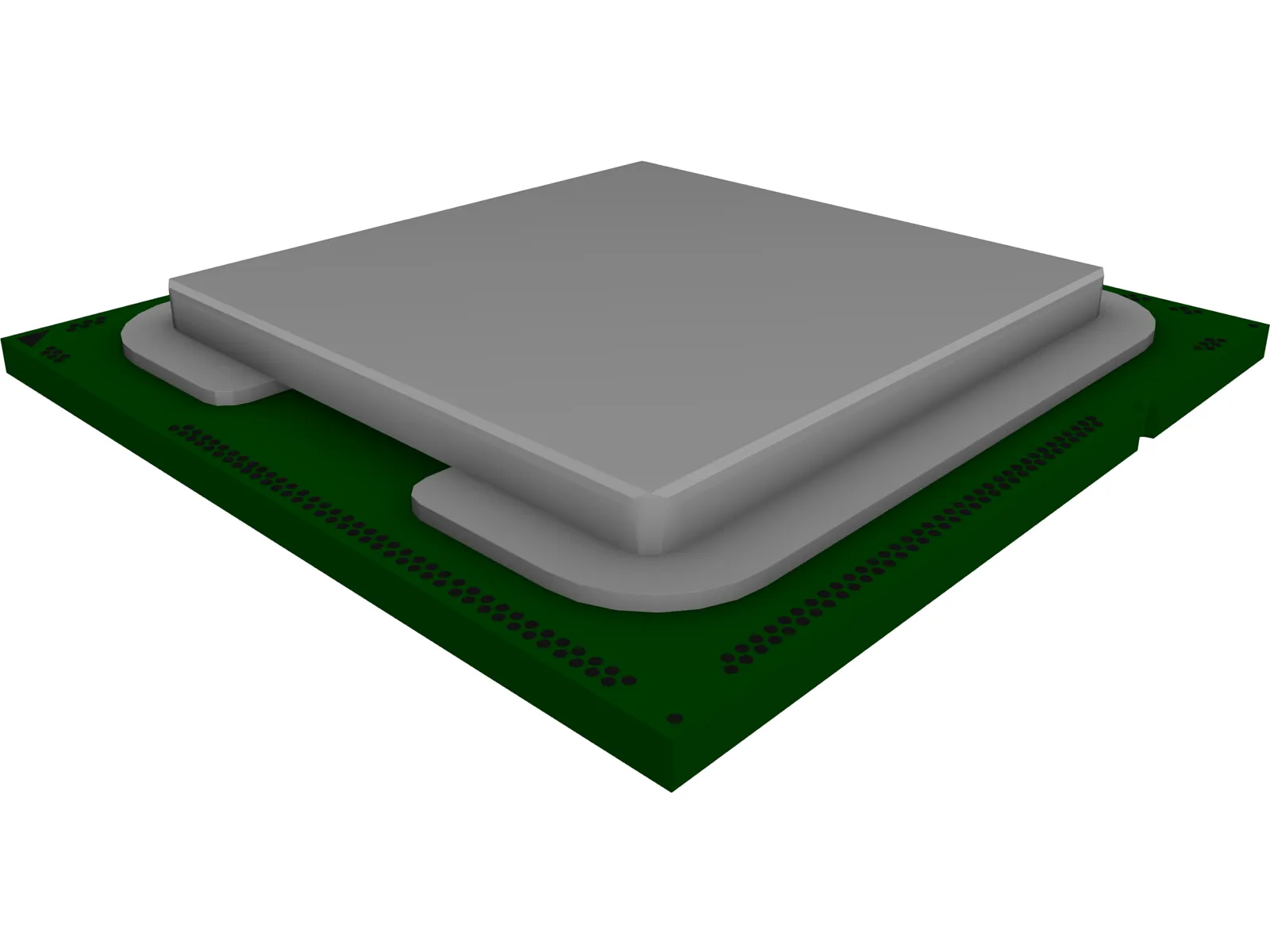 Microprocessor Intel 3D Model