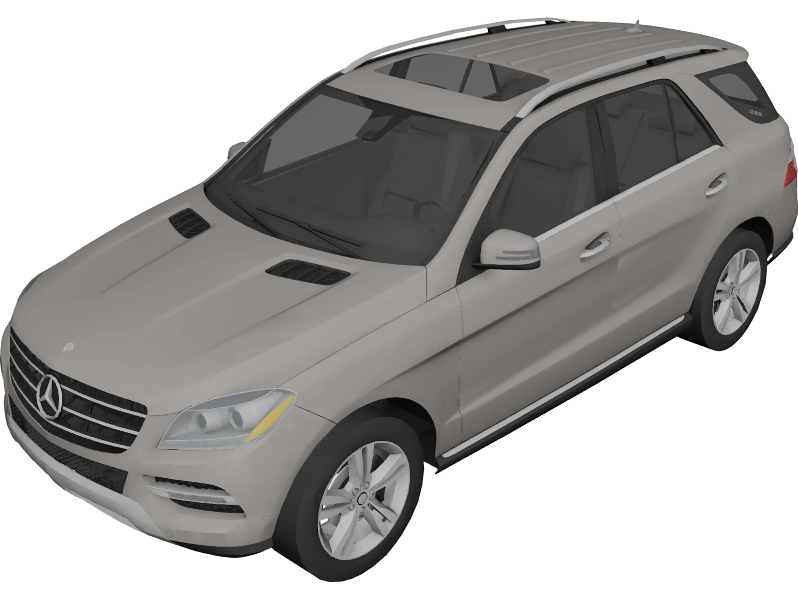 Mercedes-Benz M-Class (2012) 3D Model