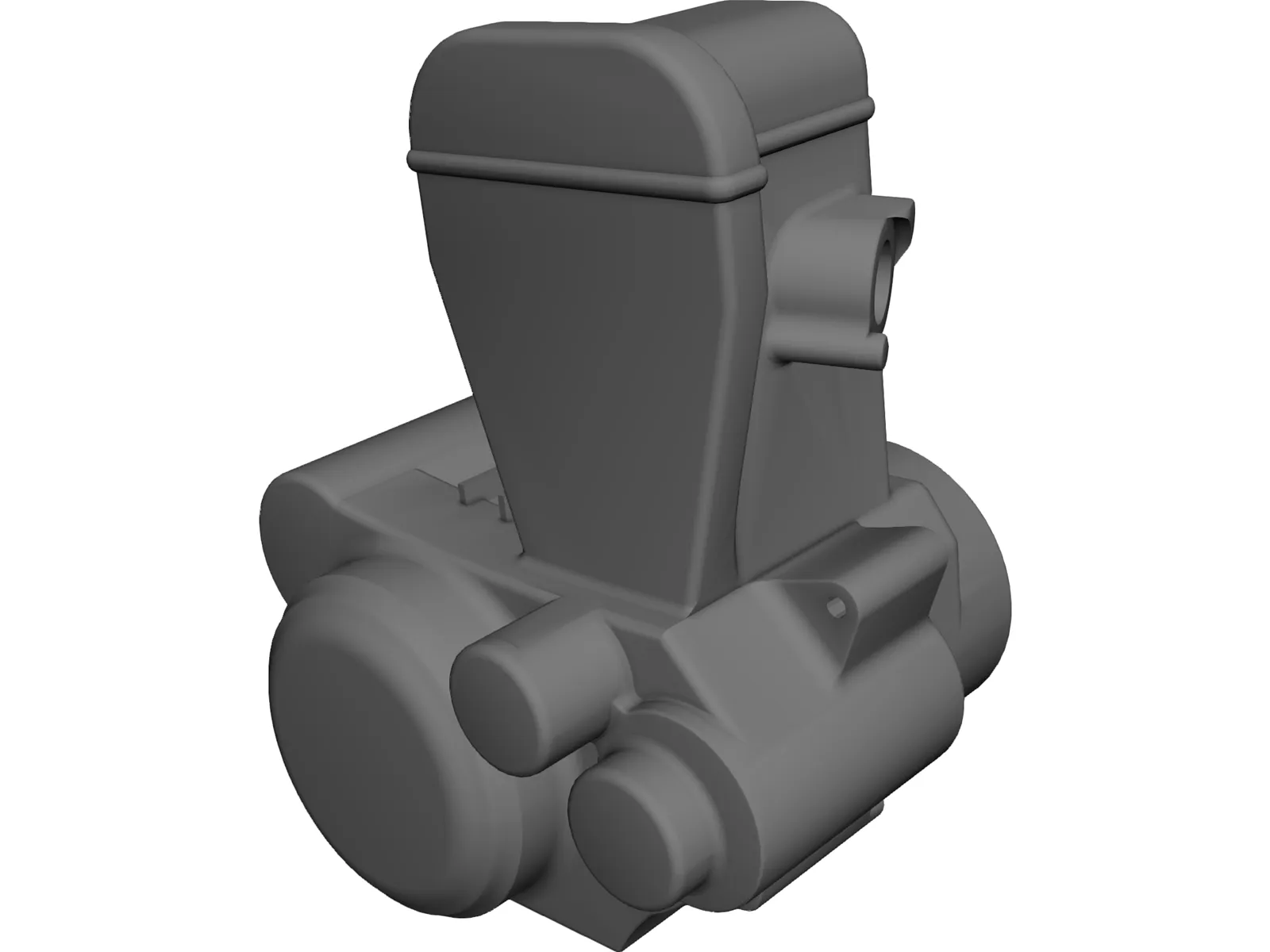 Suzuki DR-Z 400 Engine 3D Model