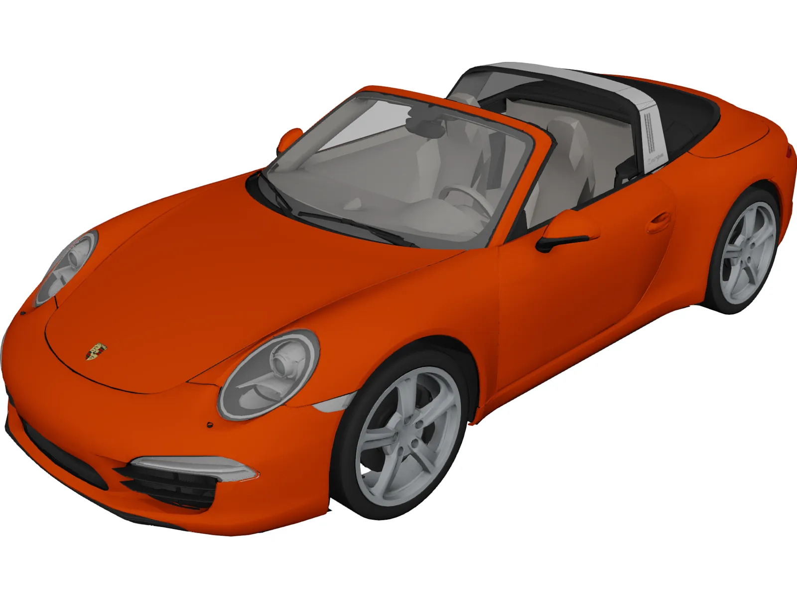 Porsche 911 Targa 4 (2015) 3D Model