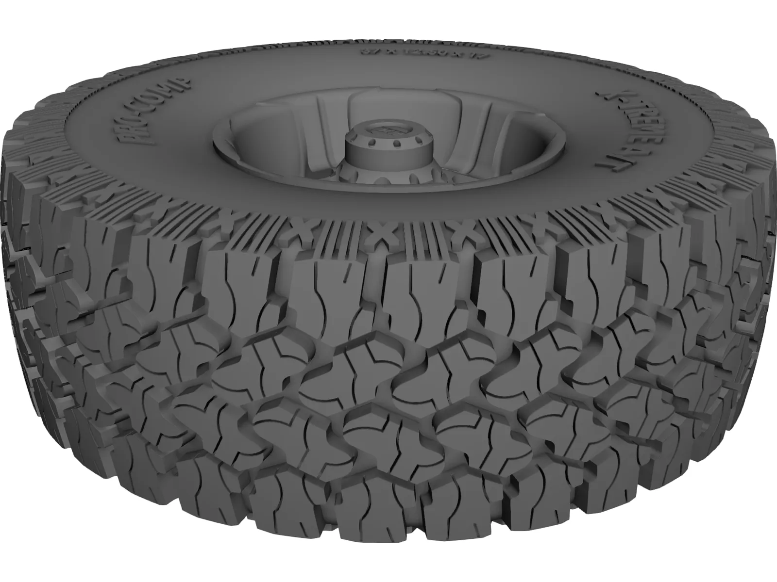 ProComp Xtreme A/T & wheel 3D Model