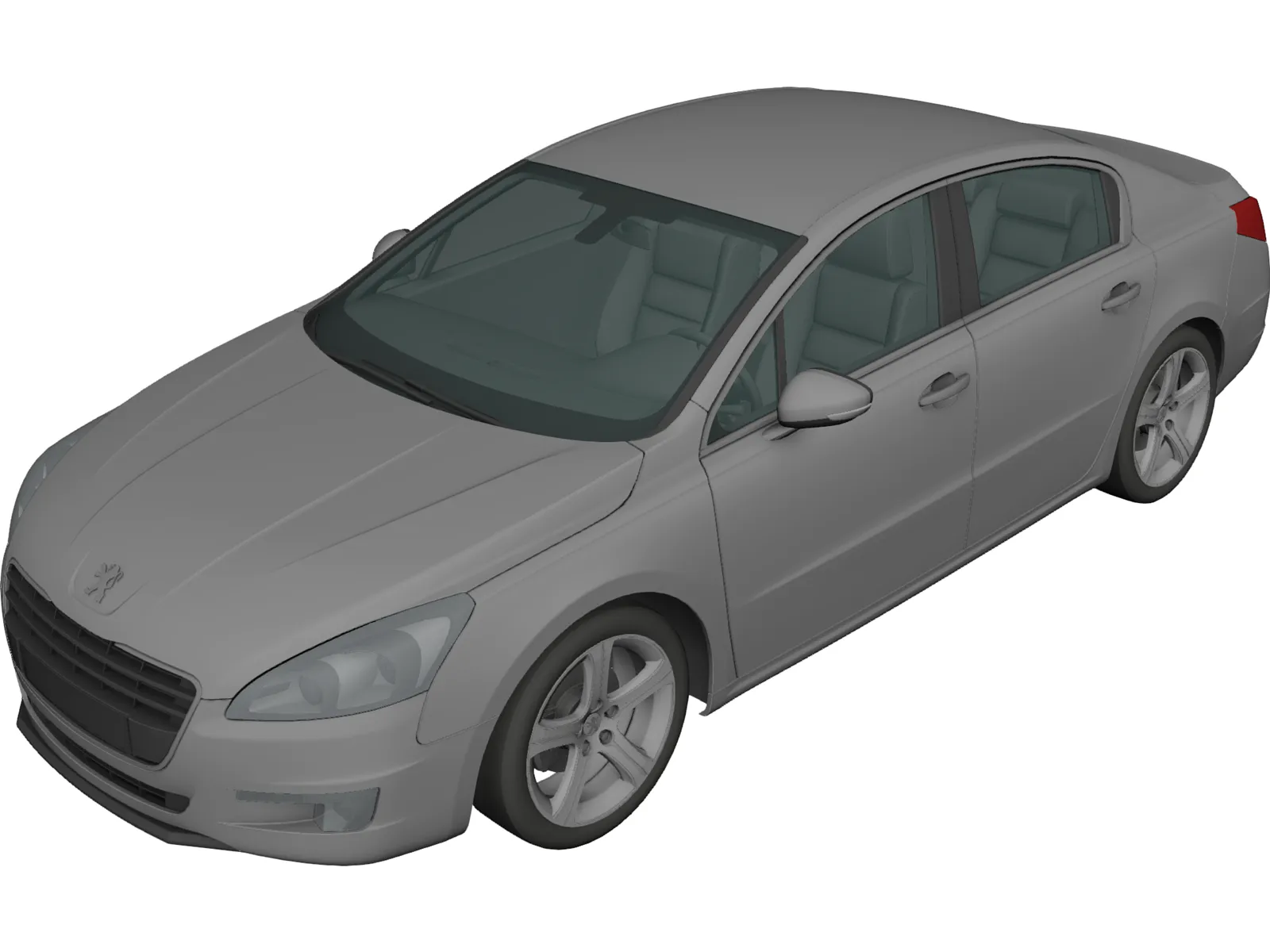 Peugeot 508 (2011) 3D Model