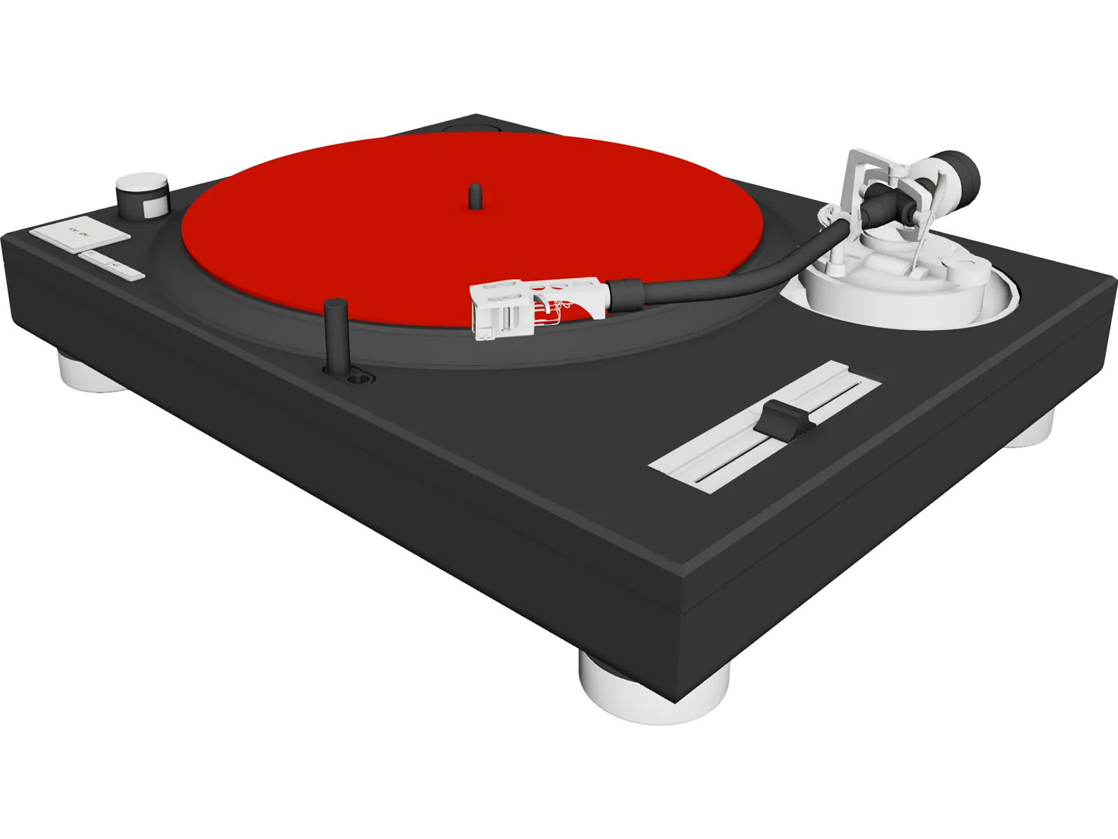 Turntable Technics MK2 1200 3D Model