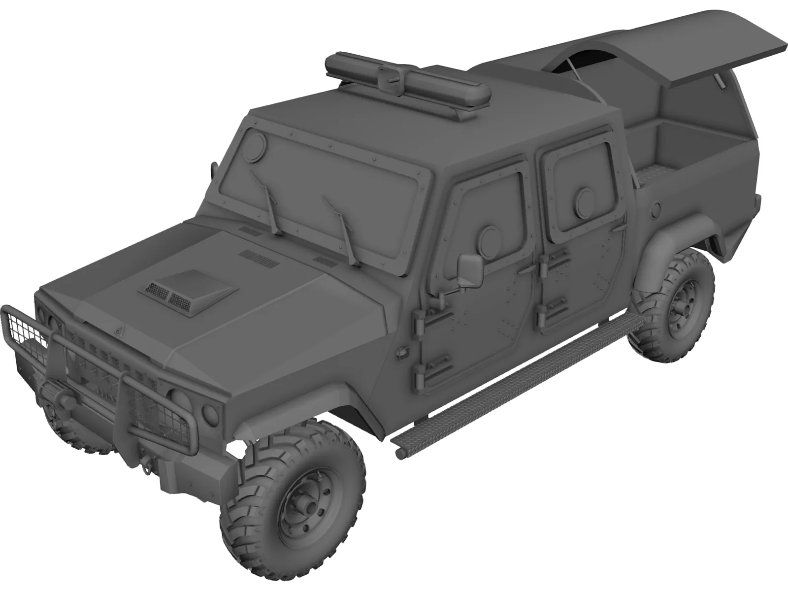 Jeep Agrale C.I.T (Cash in Transit) 3D Model