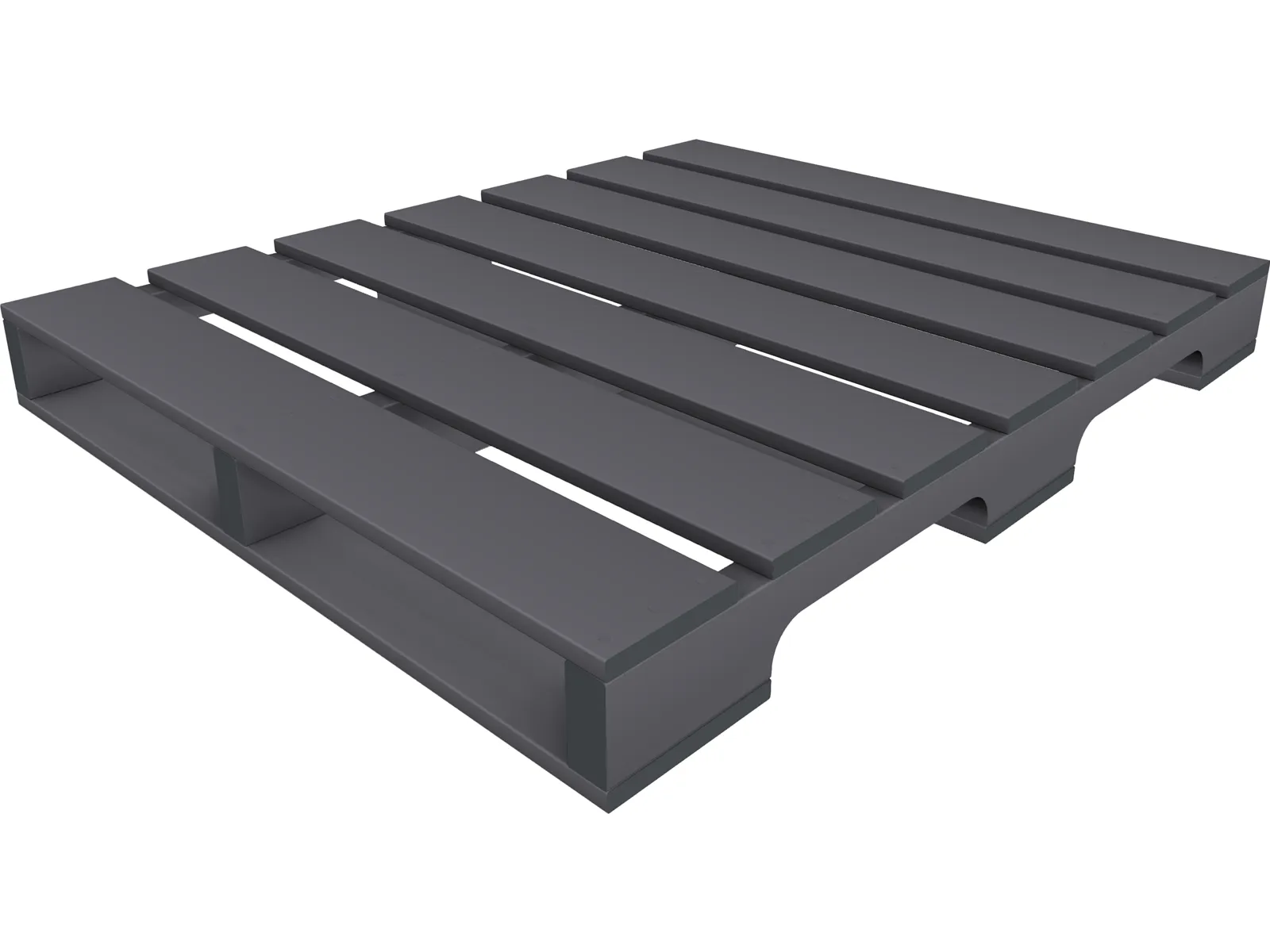 Wooden Pallet 40W x 48D 3D Model