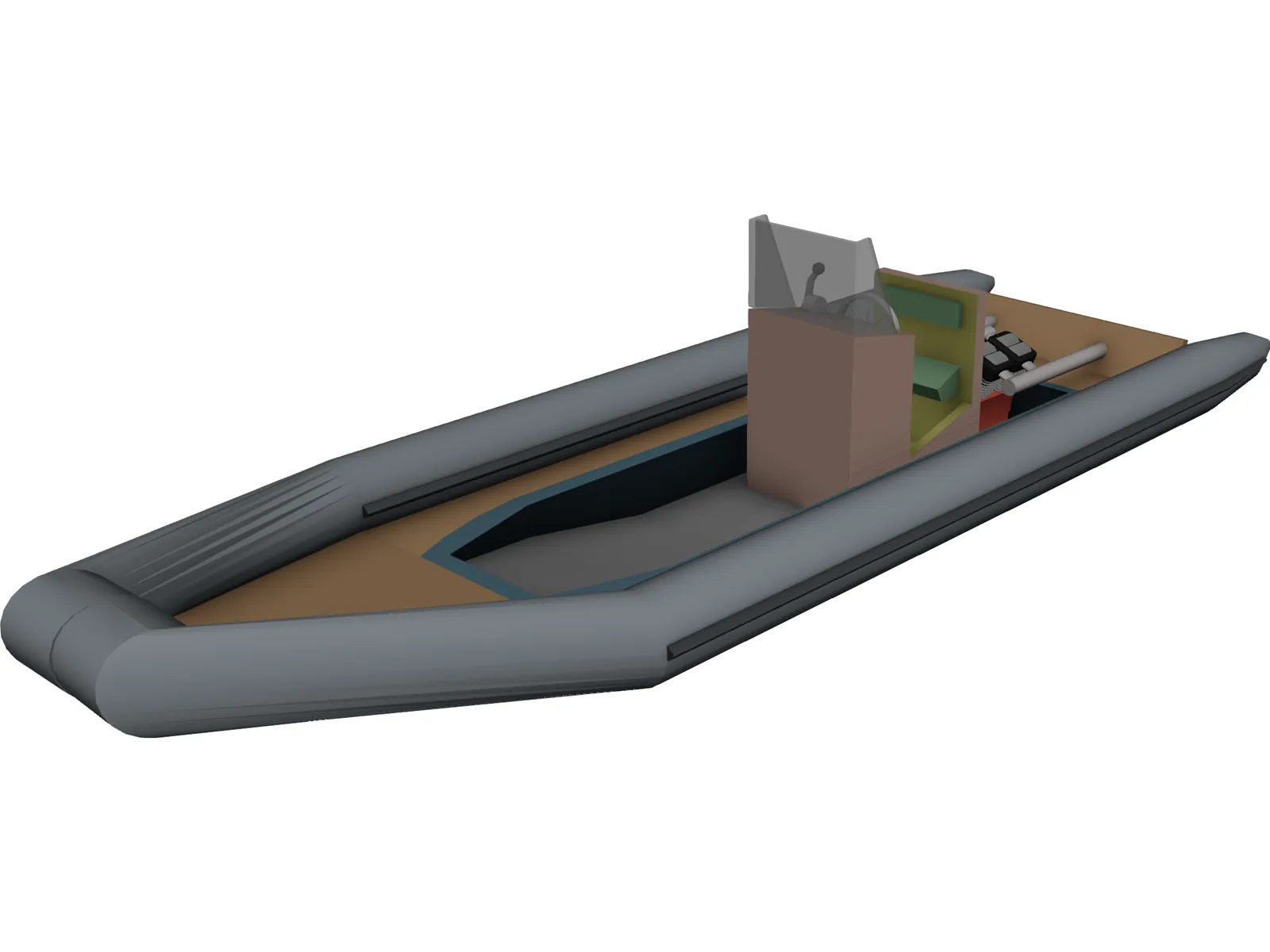 Rigid Inflatable Boat [RIB] 3D Model