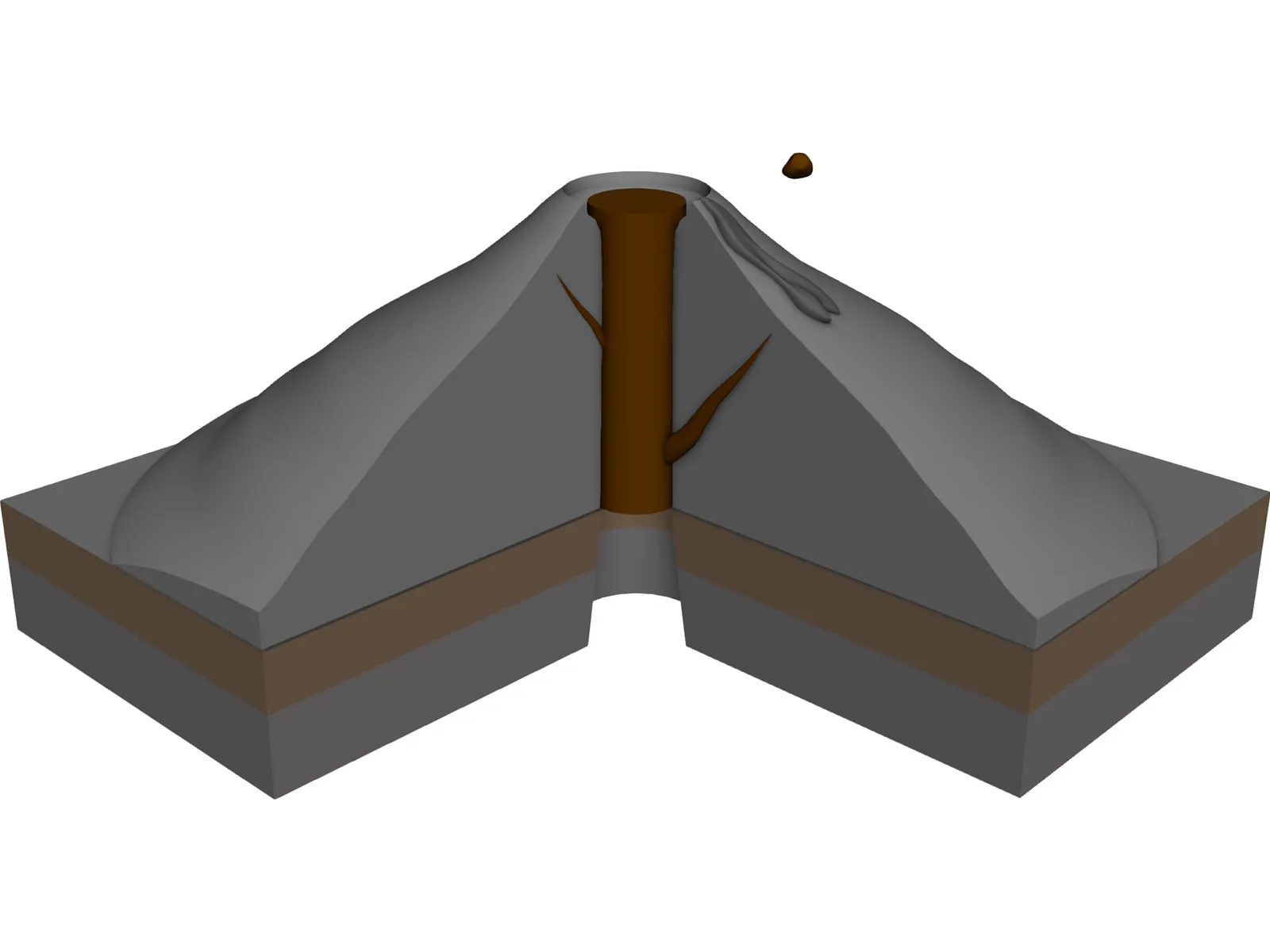 Volcano 3D Model