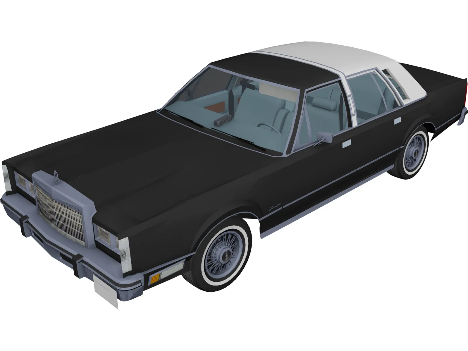 Lincoln Town Car (1986) 3D Model